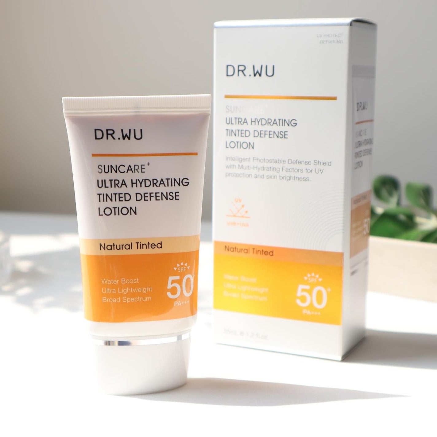 サンスクリーン+モイスト(色付き)<日焼け止め>/DR.WU/日焼け止めローションを使ったクチコミ(4枚目)