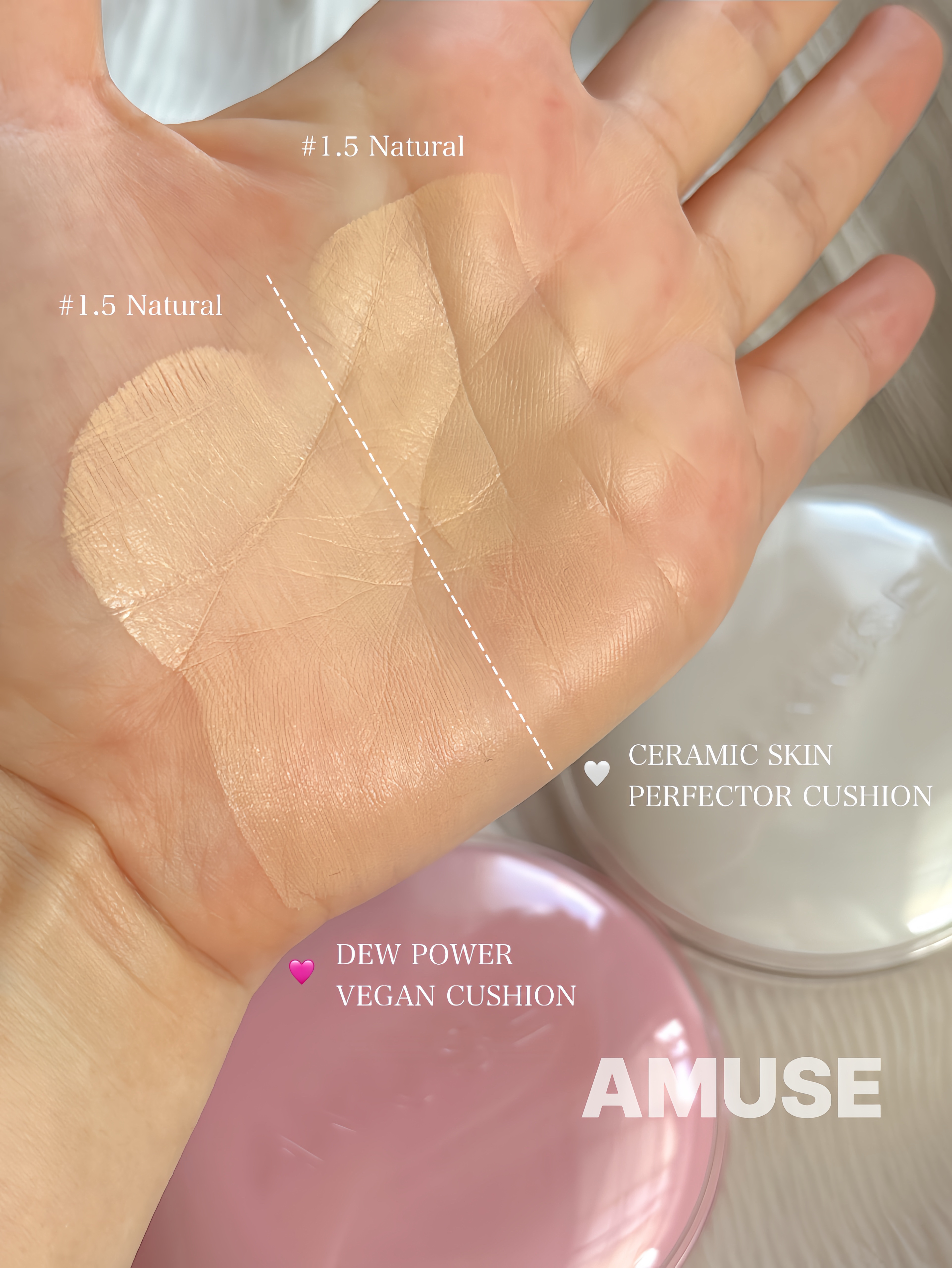 デューパワーヴィーガンクッション/AMUSE/クッションファンデーションを使ったクチコミ（2枚目）
