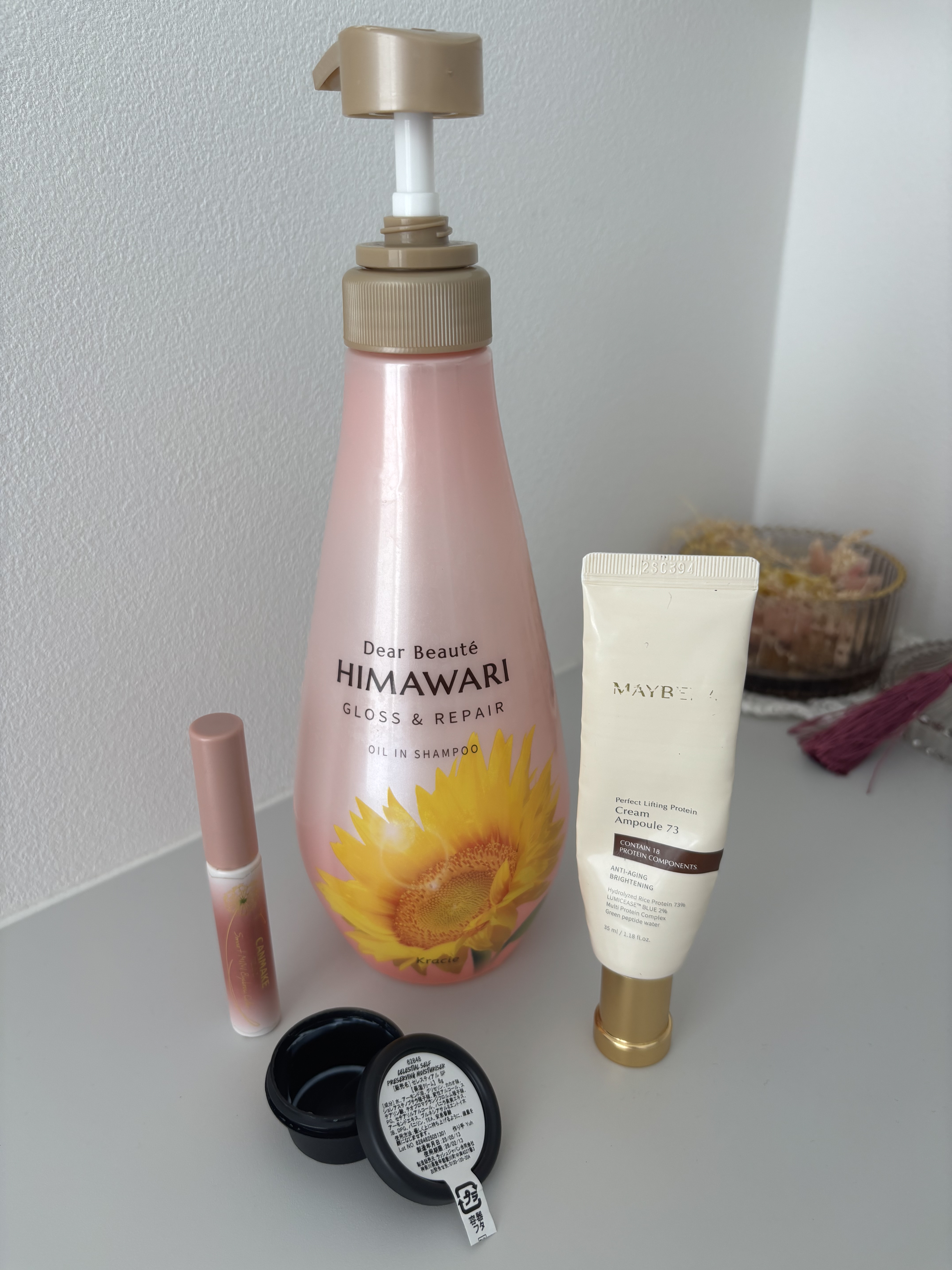 ラッシュ セレスティアル SPのクチコミ「使い切り✨️

①ディアボーテ
オイルインシャンプー／オイルインコンディショナー
グロス＆リペ.....」（2枚目）