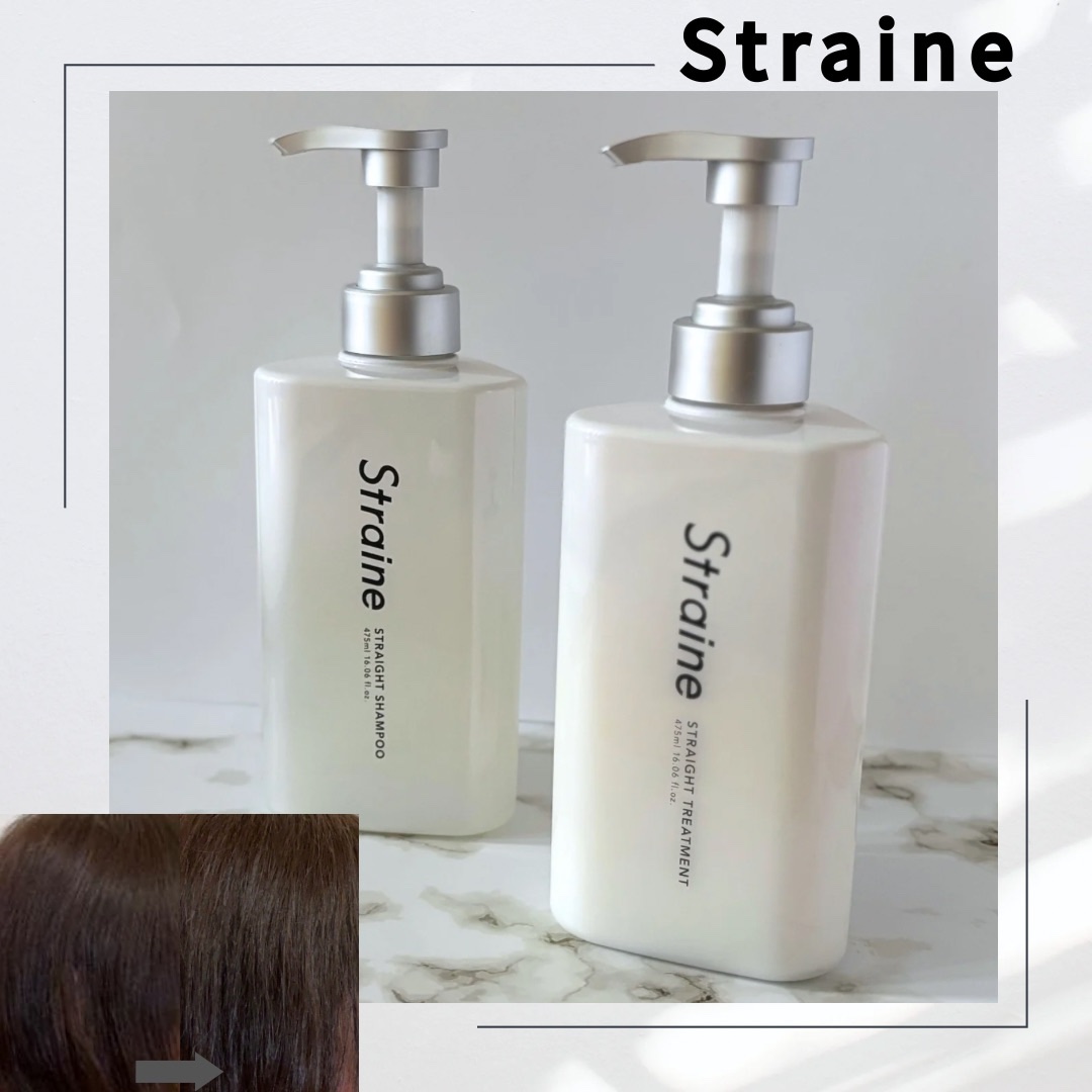 ストレートシャンプー/ストレートトリートメント ホワイトブロッサムの香り/Straine/市販シャンプーを使ったクチコミ（1枚目）