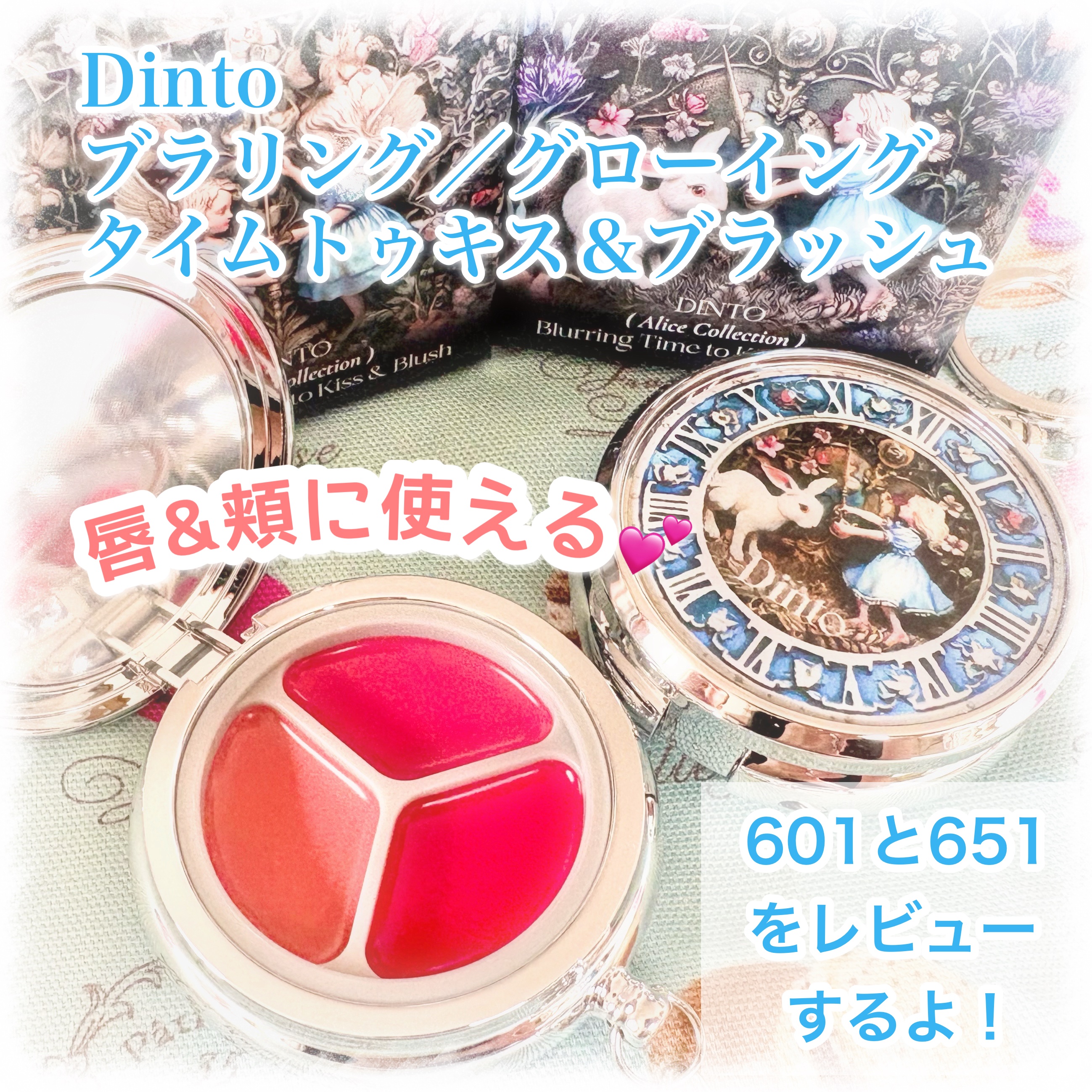 ブラーリングタイムトゥーキスアンドブラッシュ #601/Dinto/口紅を使ったクチコミ（1枚目）