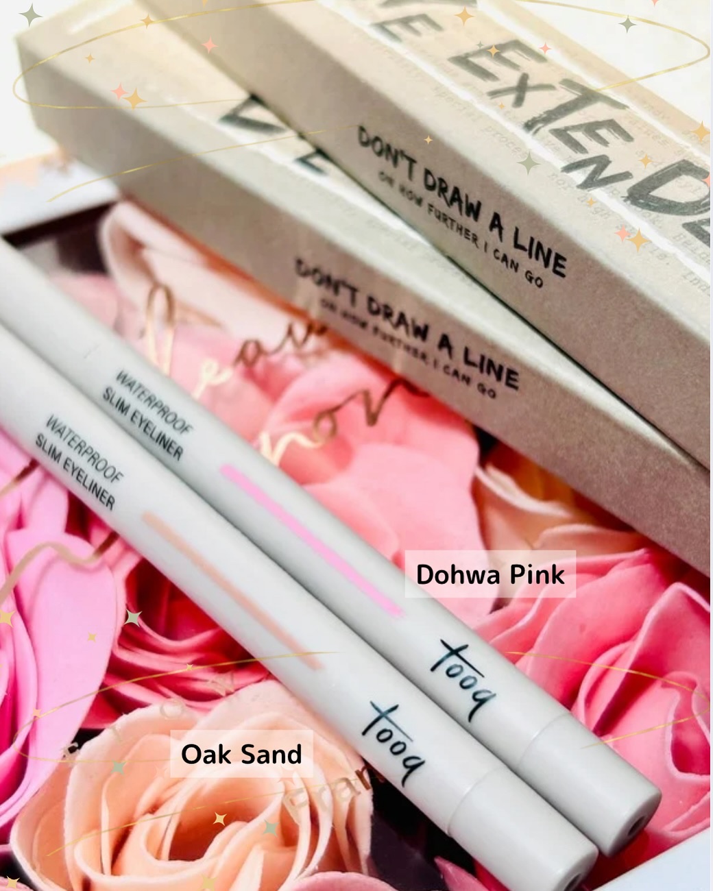 ウォータープルーフ スリム アイライナー 桃花ピンク/Tooq/ジェルアイライナーを使ったクチコミ（3枚目）