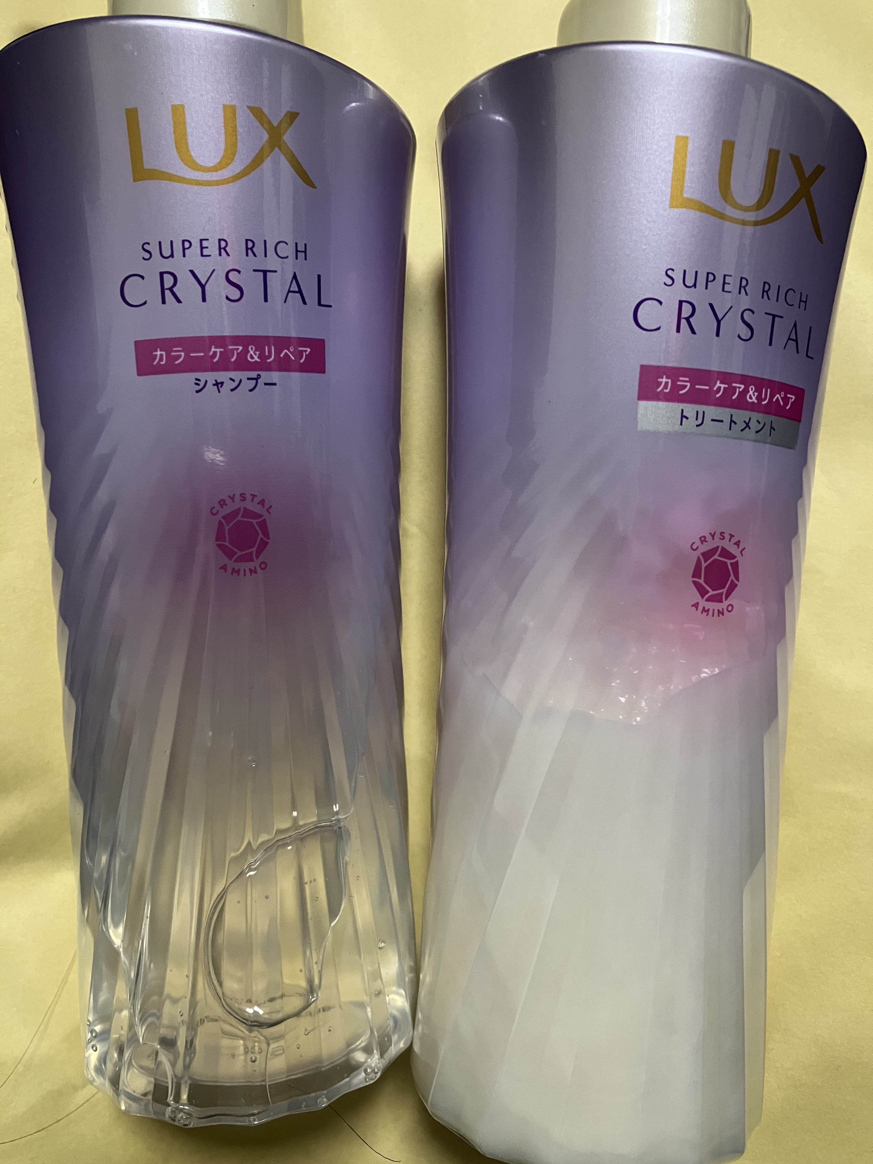 スーパーリッチクリスタル　カラーケア＆リペア　シャンプー/トリートメント/LUX/シャンプー・コンディショナーを使ったクチコミ（1枚目）