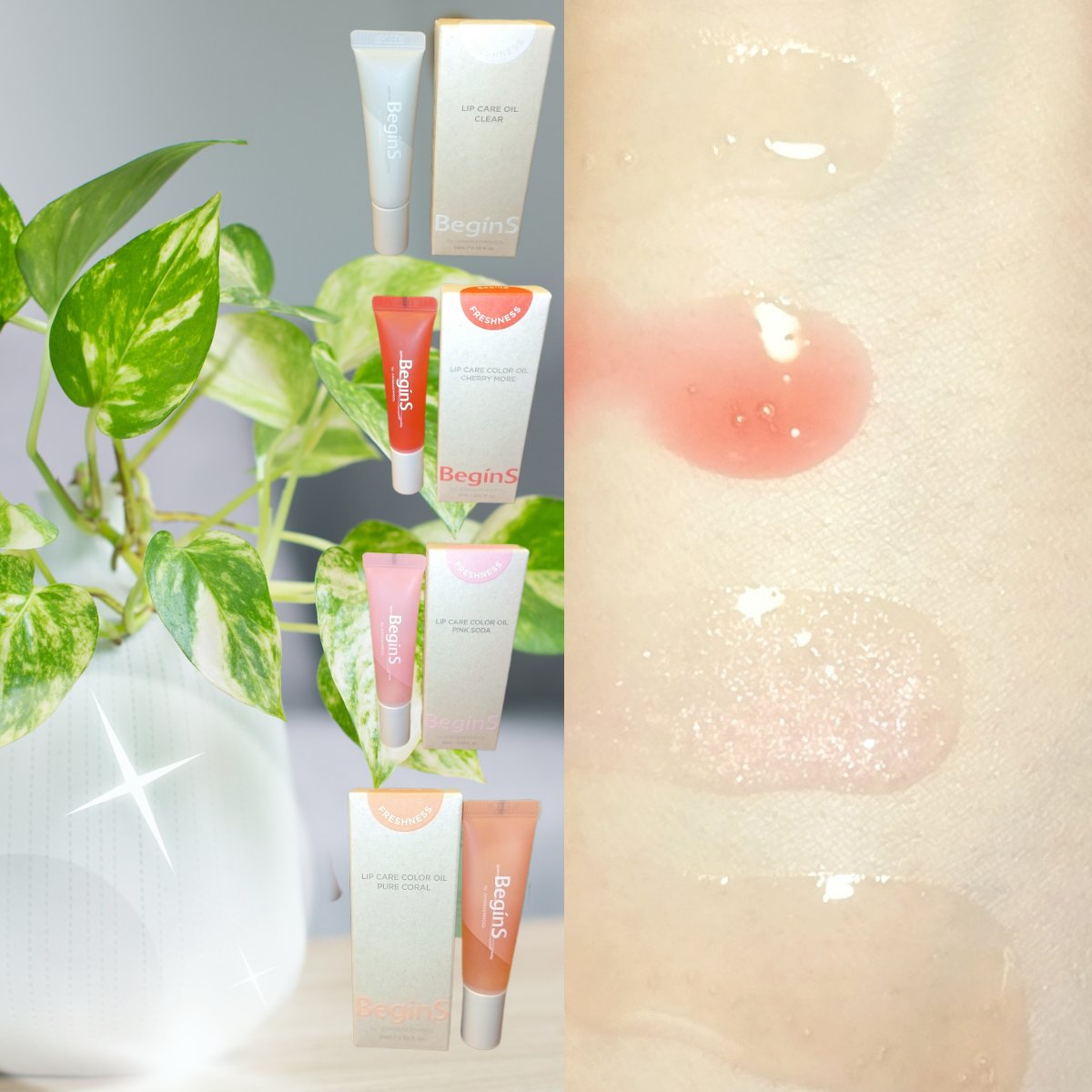 Lip Care Oil Clear/BeginS by JUNGSAEMMOOL/リップケアを使ったクチコミ（3枚目）