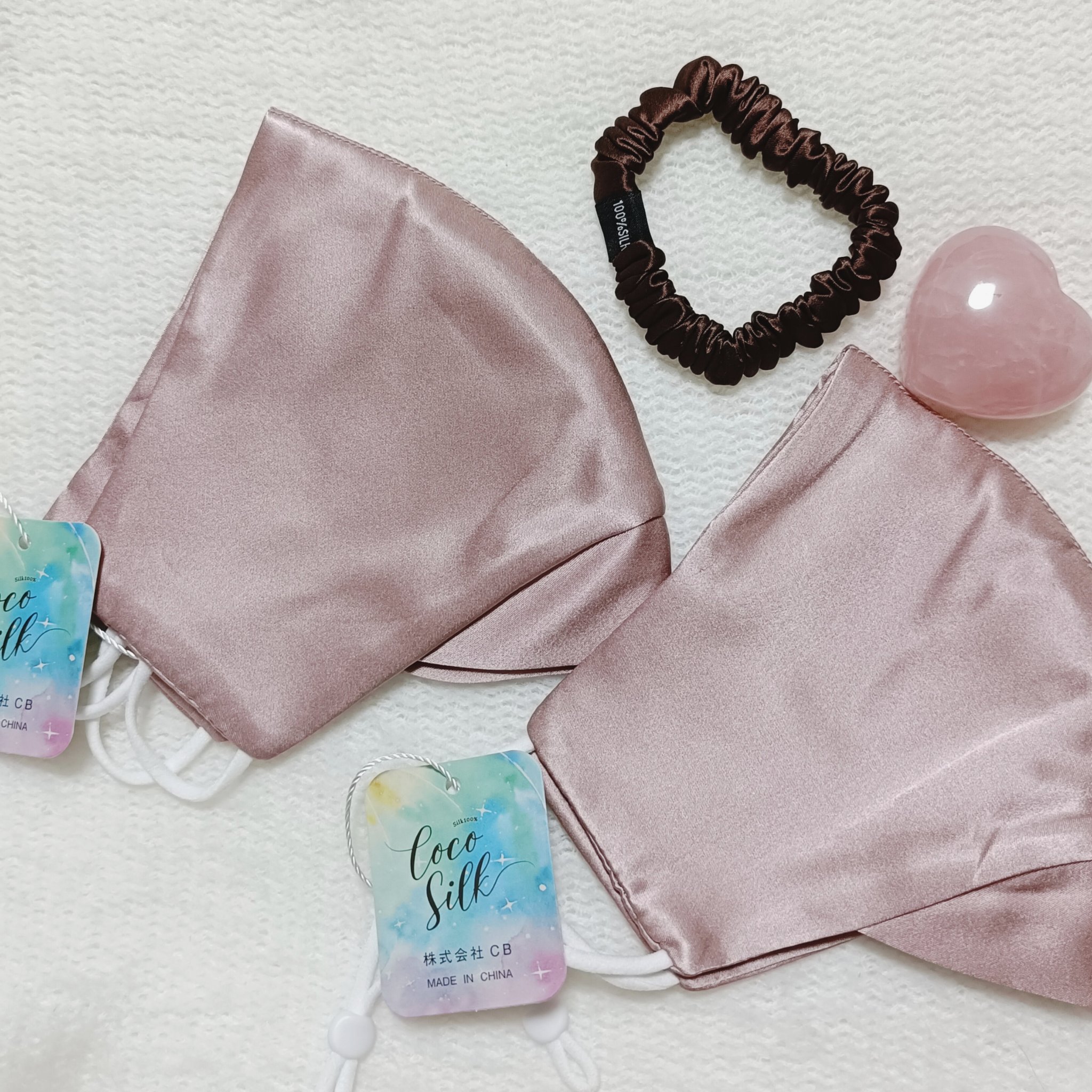 シルク100%ヘアゴム/COCOSILK/ヘアアクセサリーを使ったクチコミ（1枚目）