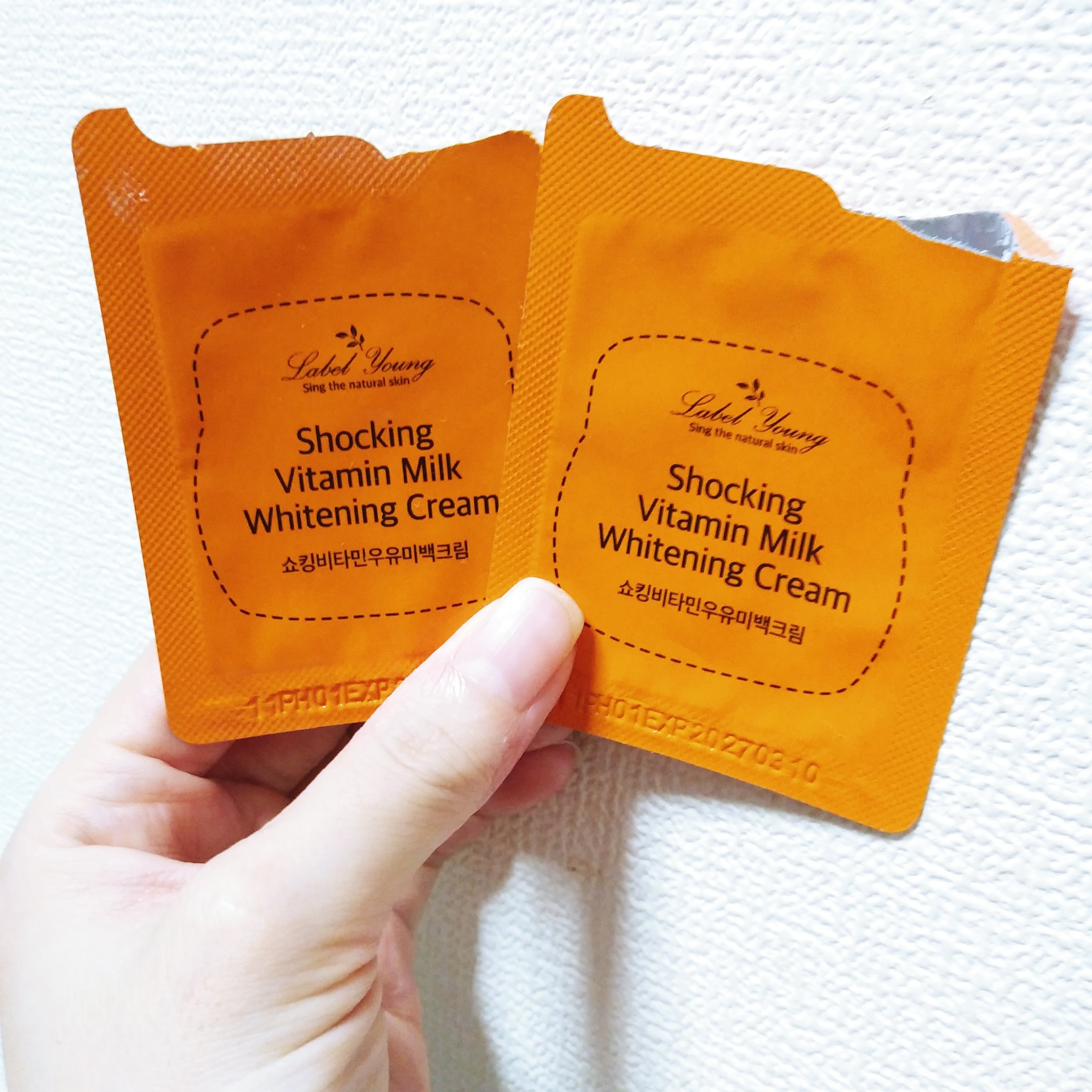 ショッキングビタミンミルク美白クリーム/Label Young/フェイスクリームを使ったクチコミ（1枚目）