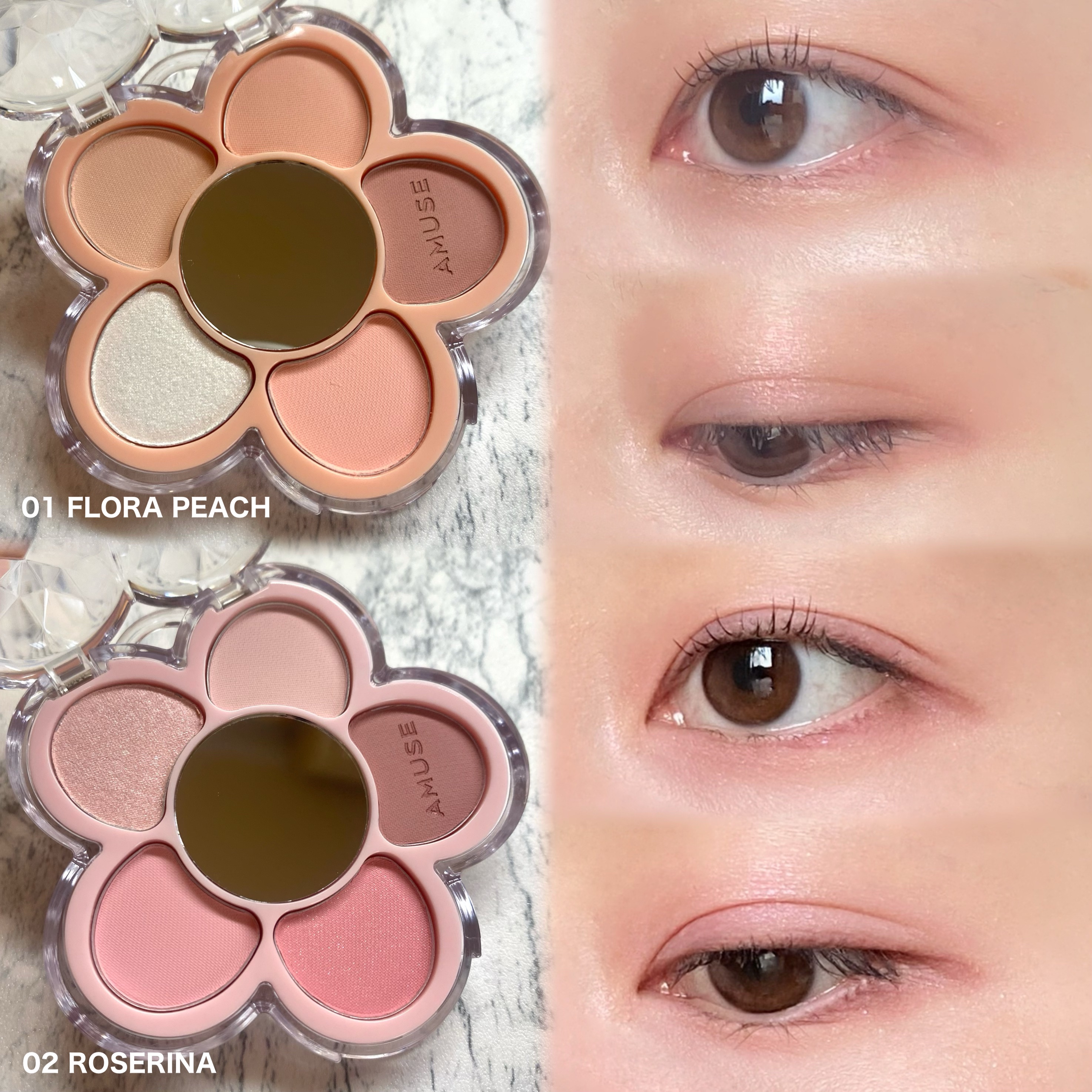 フローラアイパレット/AMUSE/アイシャドウを使ったクチコミ（2枚目）