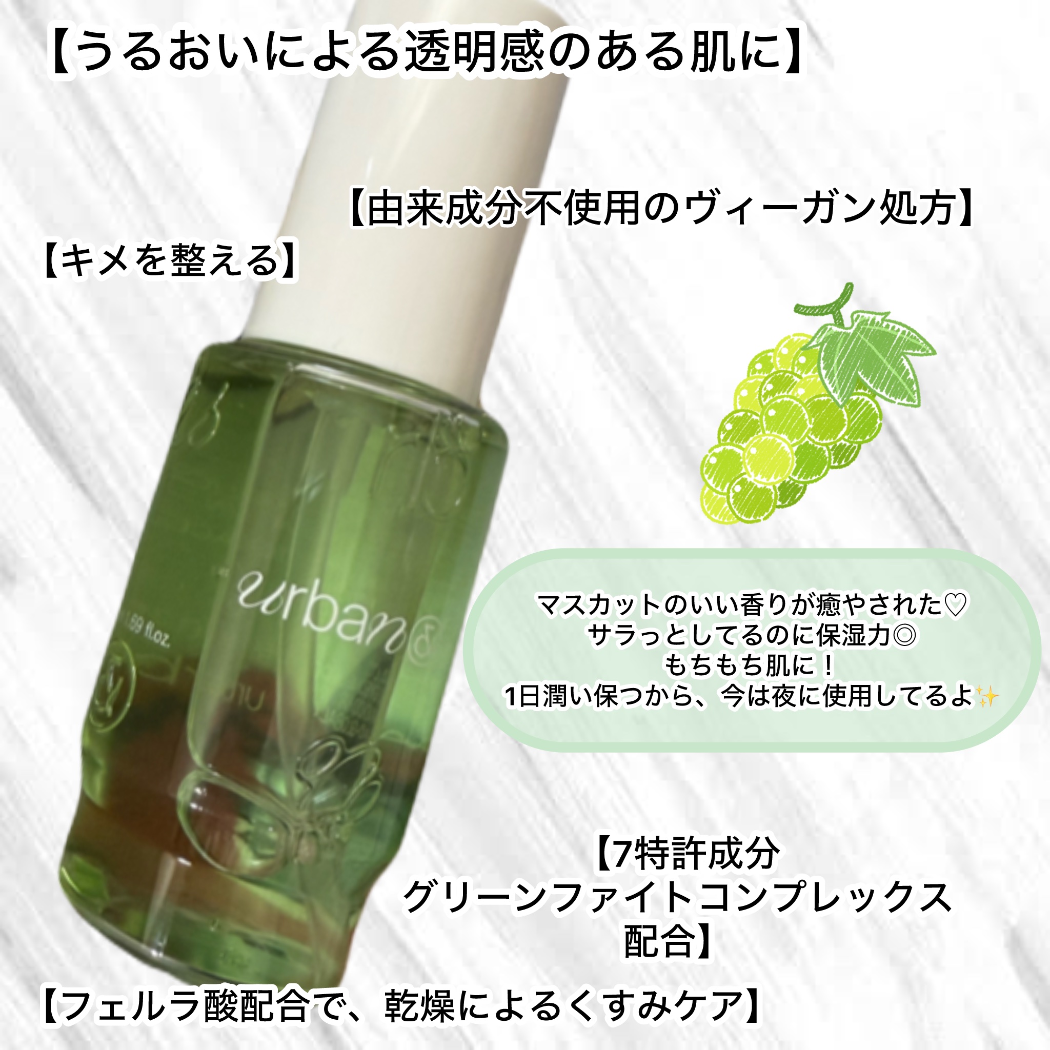 G3ナイアシンセラム/urbanand/美容液を使ったクチコミ（2枚目）