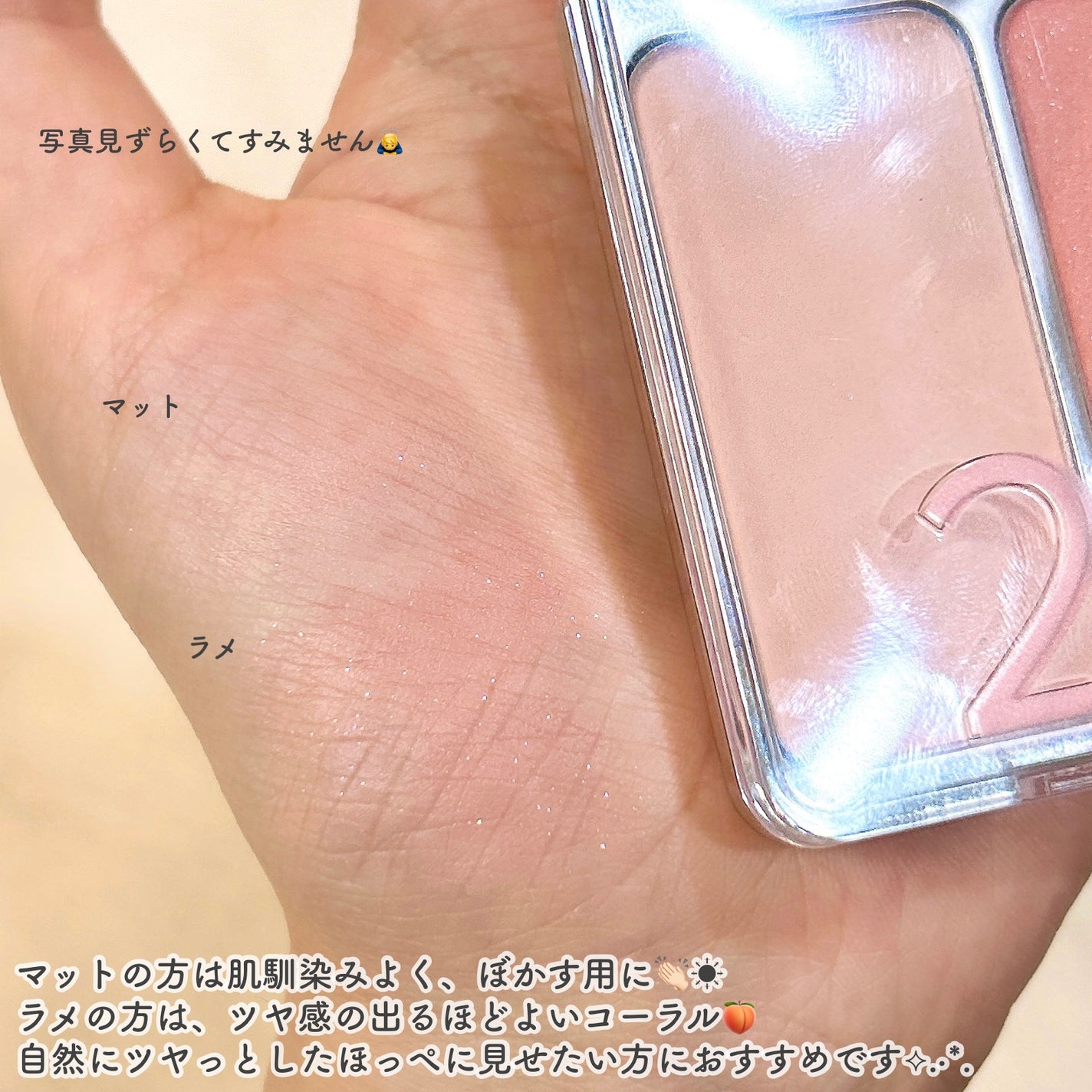 デュアルチーク/2aN/パウダーチークを使ったクチコミ(4枚目)