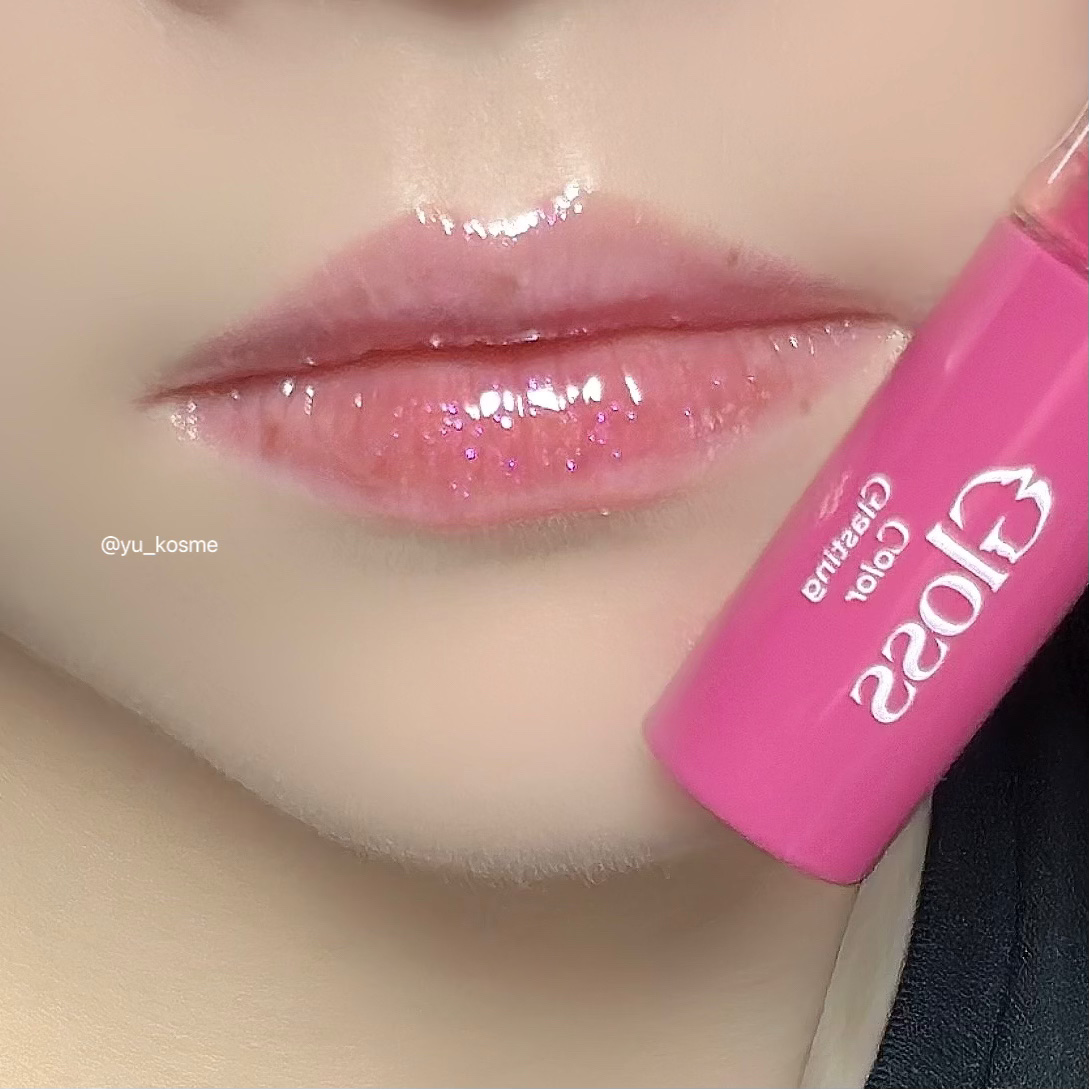 グラスティングカラーグロス｜rom\u0026ndの口コミ - \偏光ピンクラメが