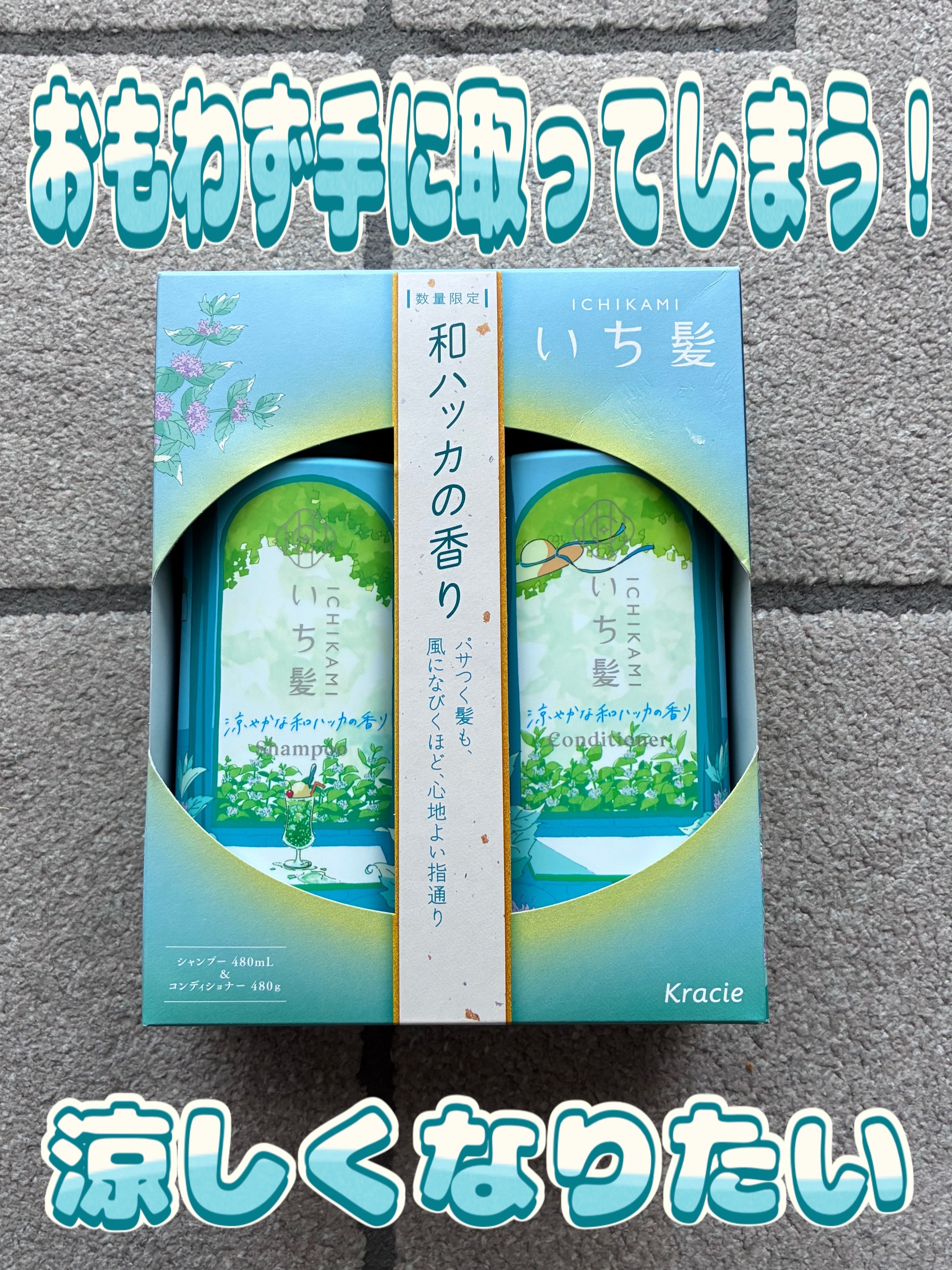 いち髪　シャンプー＆コンディショナー（涼やかな和ハッカの香り）/いち髪/市販シャンプーを使ったクチコミ（1枚目）
