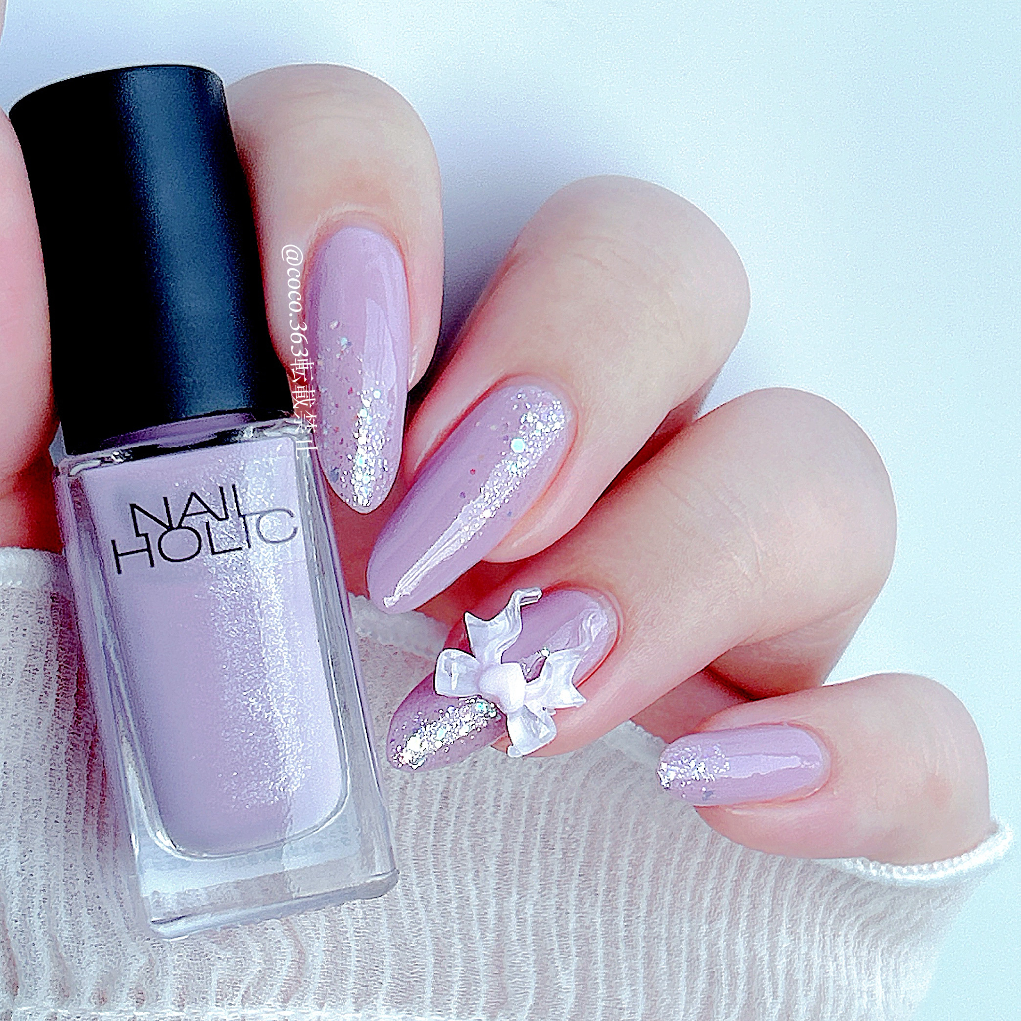 ネイルホリック ラメ トップコート 01 大粒ラメ/ネイルホリック/ネイルトップコートを使ったクチコミ（3枚目）