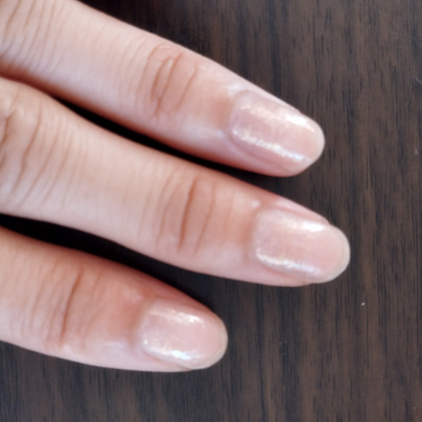 クローバー/フォロバ♡ on LIPS 「ダイソー ネイルカラー 22 マイメロ ネイル シャイニーグレ..」(1枚目)