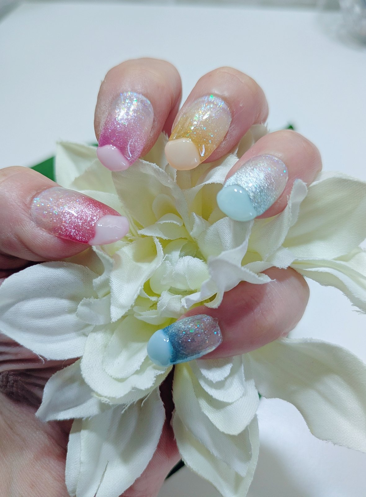 ネイルチップかき氷/ハンドメイド/ネイルチップ・パーツを使ったクチコミ（2枚目）