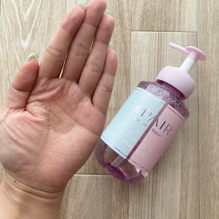 アンドペア コントロール リペア 2in1 シャンプー&ヘアトリートメント/&PAIR/市販シャンプーを使ったクチコミ(4枚目)