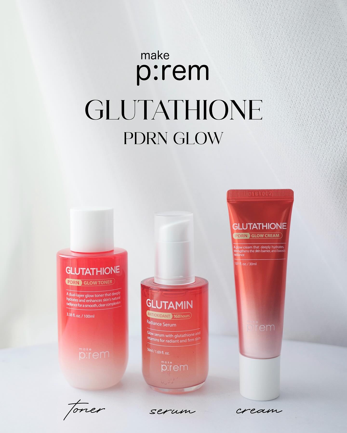 グルタチオンPDRNグロークリーム/make prem/フェイスクリームを使ったクチコミ（1枚目）