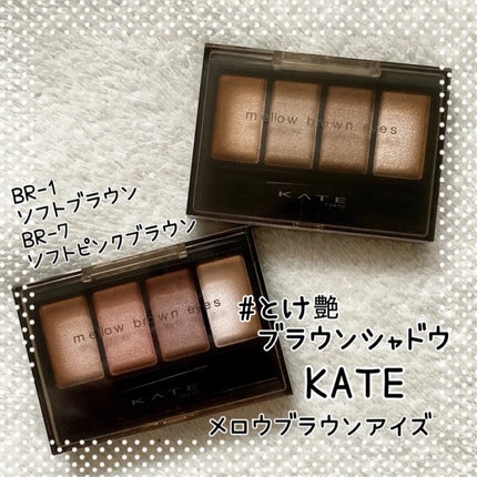 ケイト メロウブラウンアイズ/KATE/アイシャドウパレットを使ったクチコミ(1枚目)