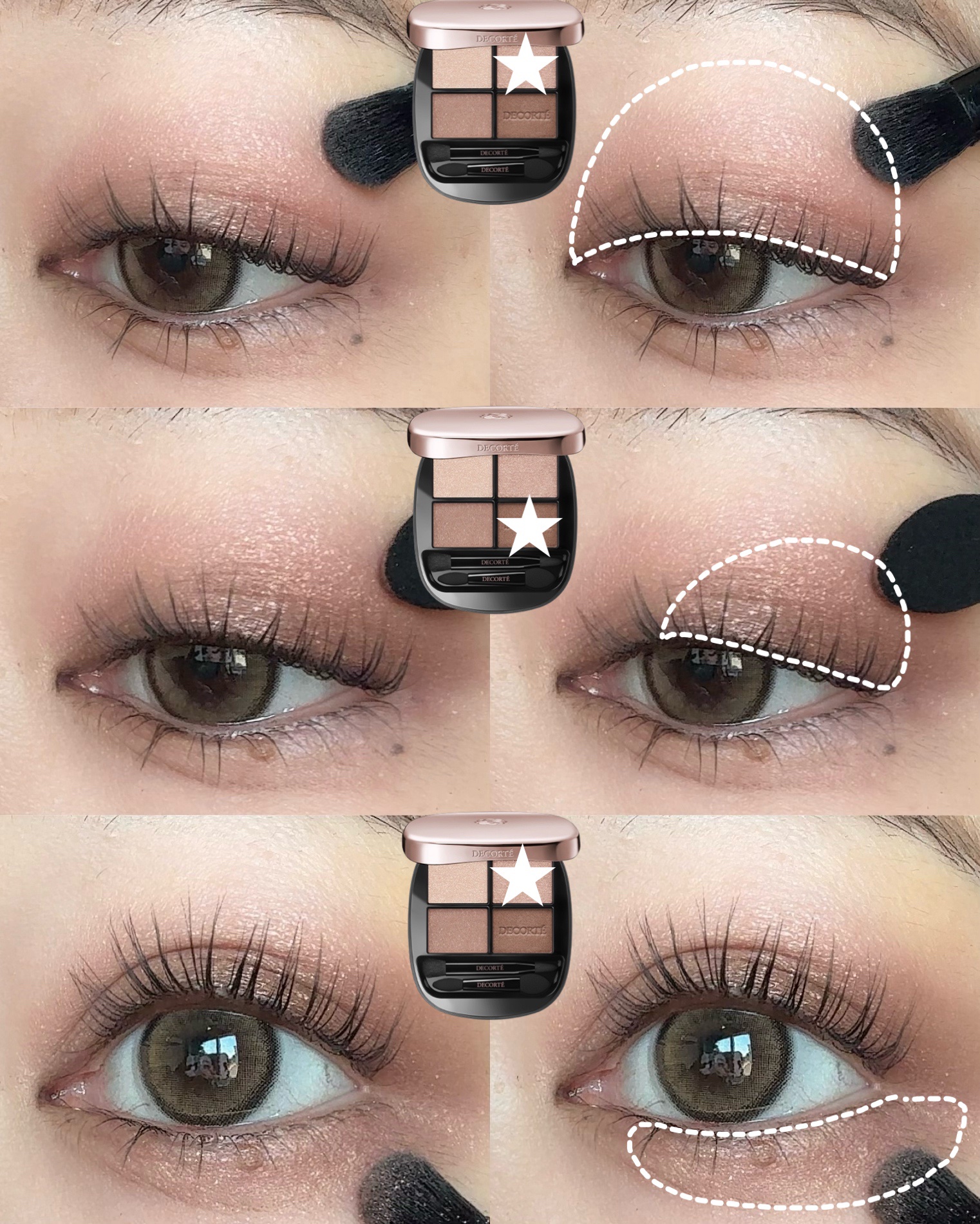 スキンシャドウ デザイニング パレット/DECORTÉ/アイシャドウパレットを使ったクチコミ（3枚目）