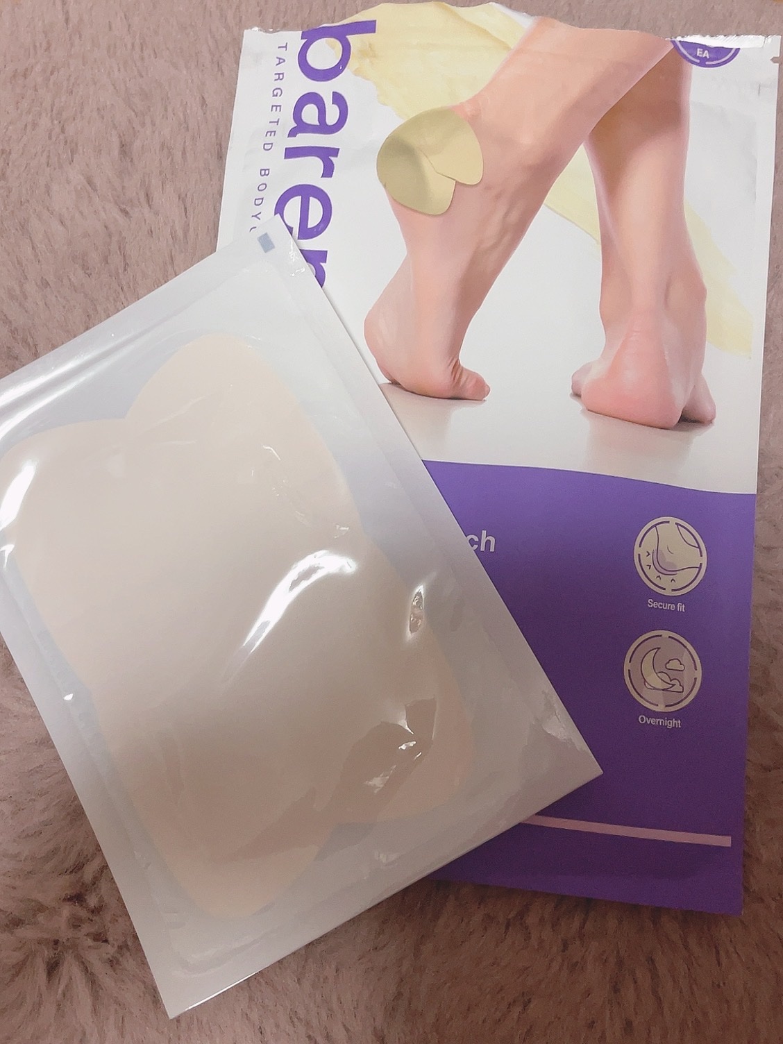 シアバター スリーピング ヒール パッチ/BAREN/レッグ・フットケアを使ったクチコミ（1枚目）