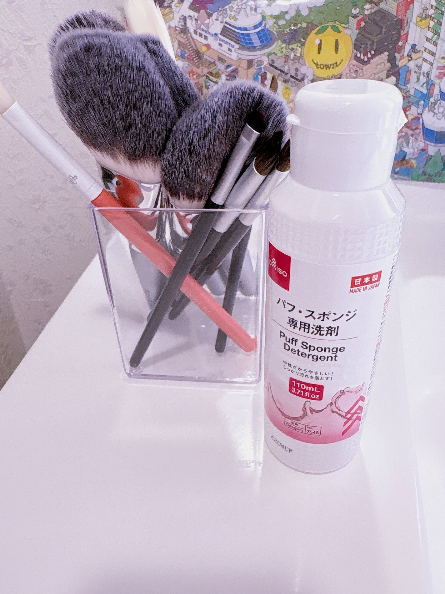 パフ・スポンジ専用洗剤/DAISO/その他化粧小物を使ったクチコミ(1枚目)