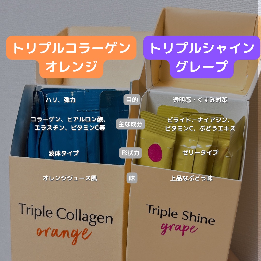 トリプルコラーゲン オレンジ/Ownist/美容サプリメントを使ったクチコミ（2枚目）