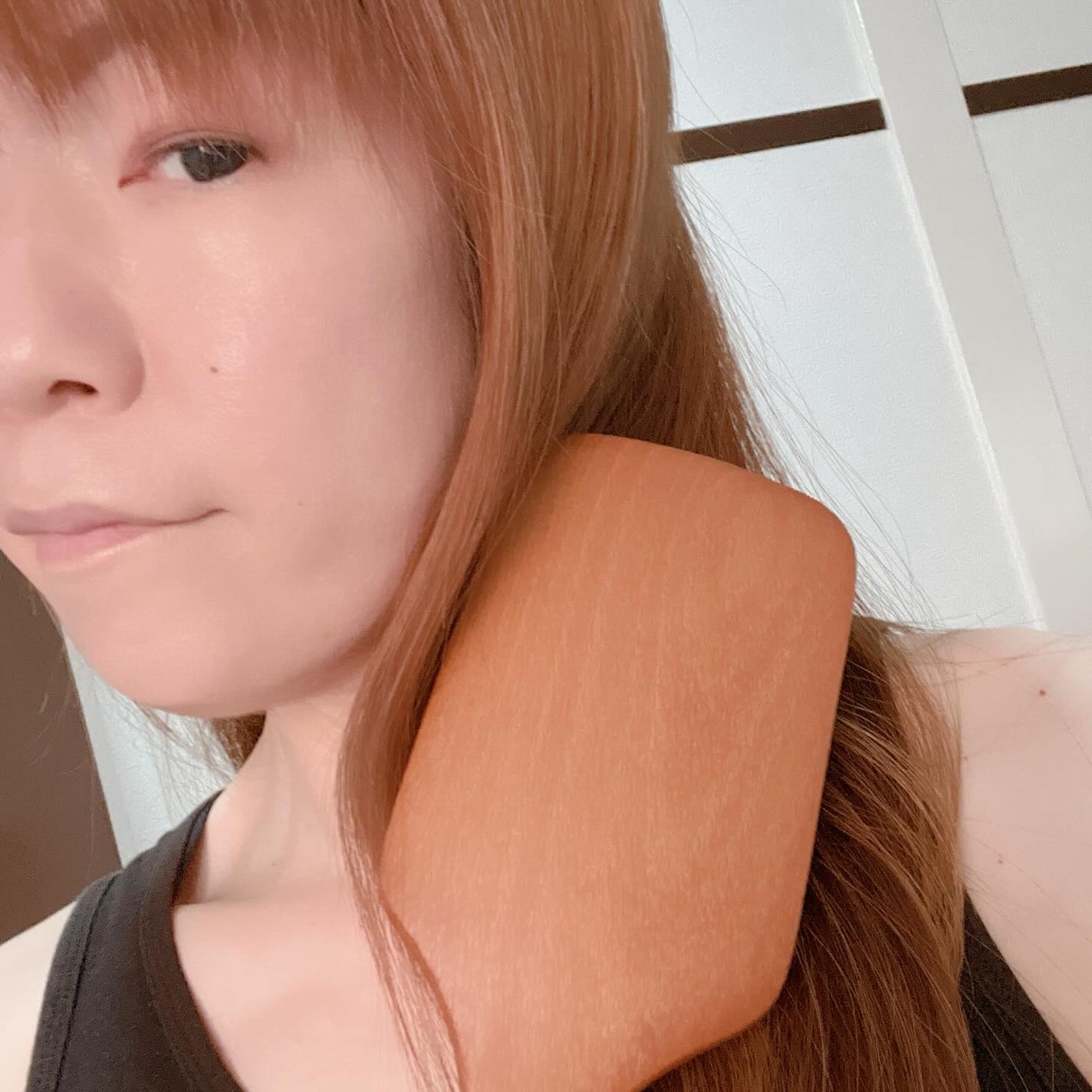 ウッドパドルブラシ/now & than(ナウアンドダン)/ヘアブラシを使ったクチコミ(2枚目)