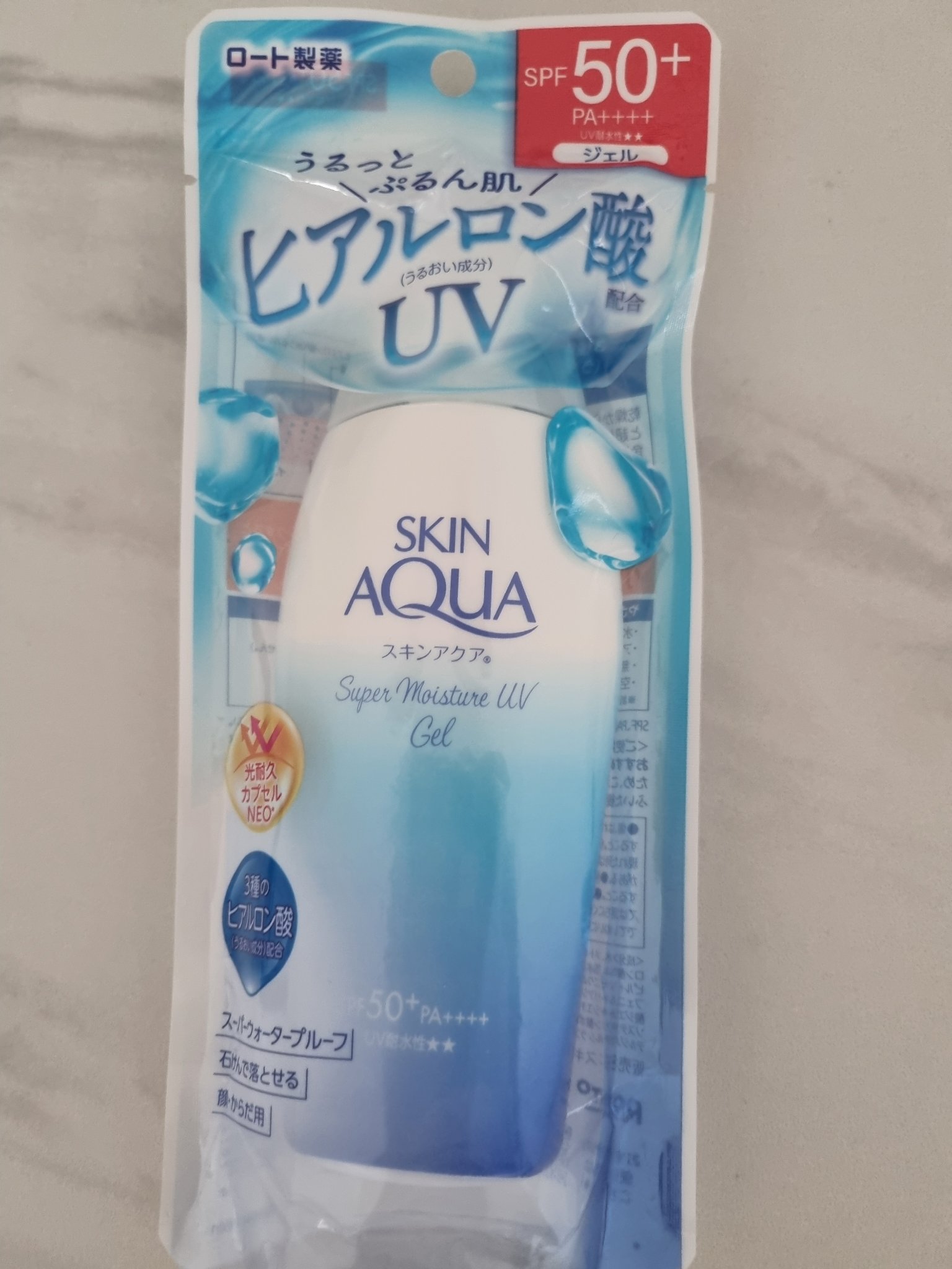 スキンアクア スーパーモイスチャージェル/スキンアクア/日焼け止めジェルを使ったクチコミ（1枚目）