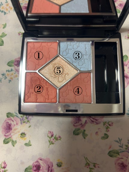 Dior ショウサンククルール623 ピーチマニア アイシャドウパレット ディオールショウ サンク クルール(スプリング コレクション