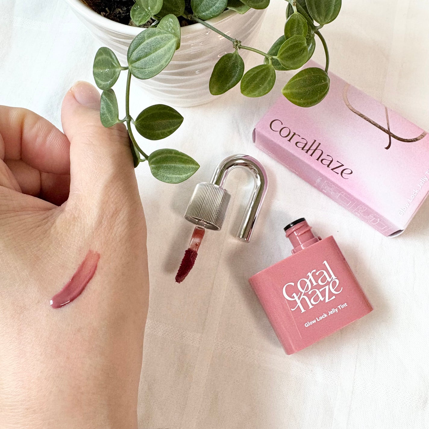 グロウロックゼリーティント/Coralhaze/リップティントを使ったクチコミ(4枚目)