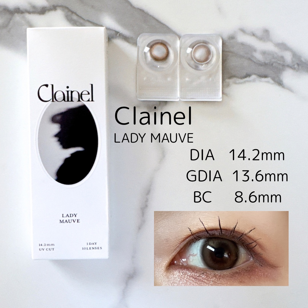 Clainel 1DAY レディモーヴ/Clainel/ワンデー（１DAY）カラコンを使ったクチコミ（1枚目）