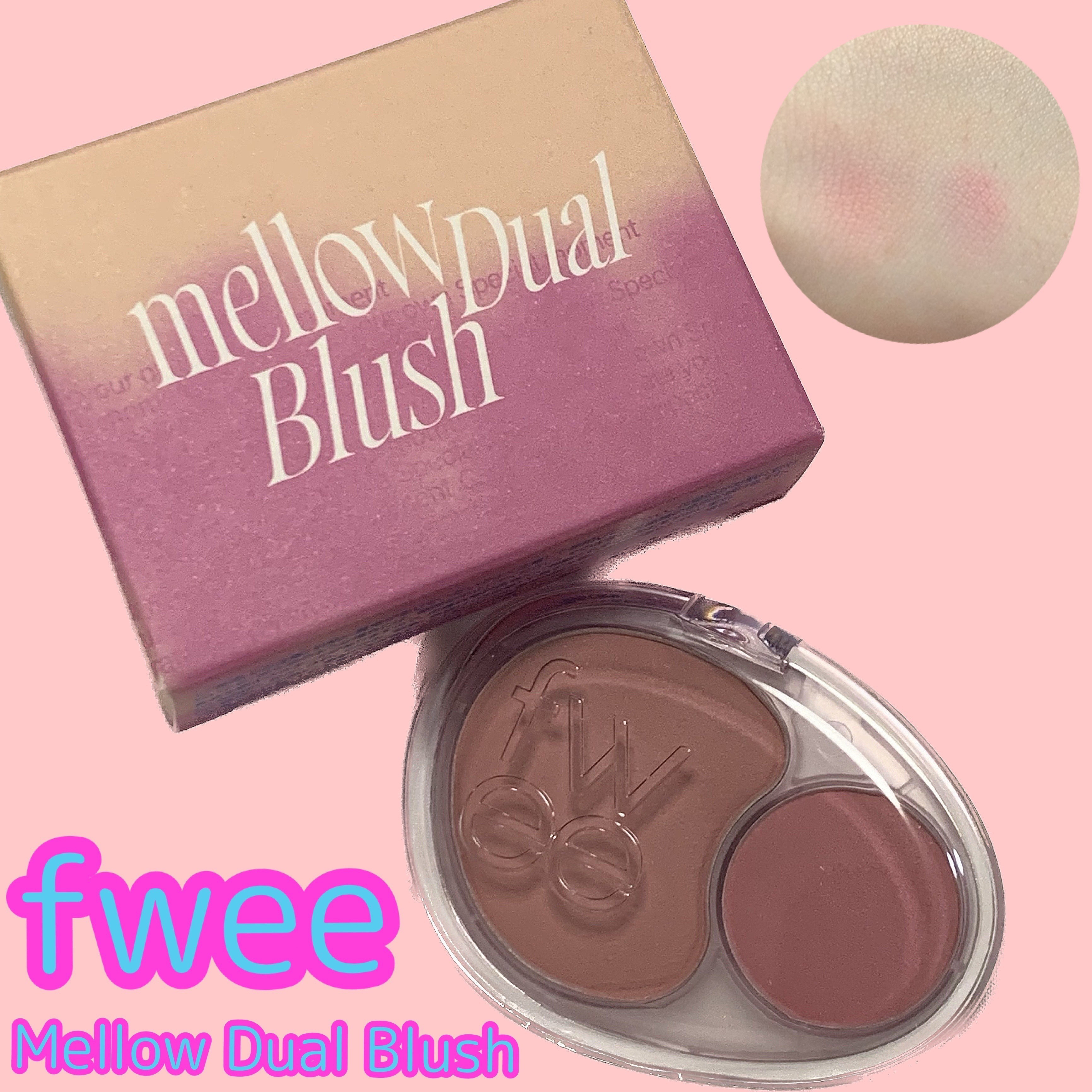 デュアルチークメロウ/fwee/ジェル・クリームチークを使ったクチコミ（1枚目）