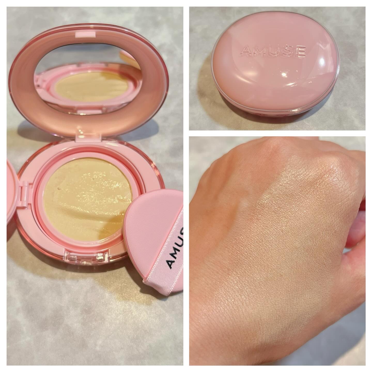デューパワーヴィーガンクッション/AMUSE/クッションファンデーションを使ったクチコミ（3枚目）
