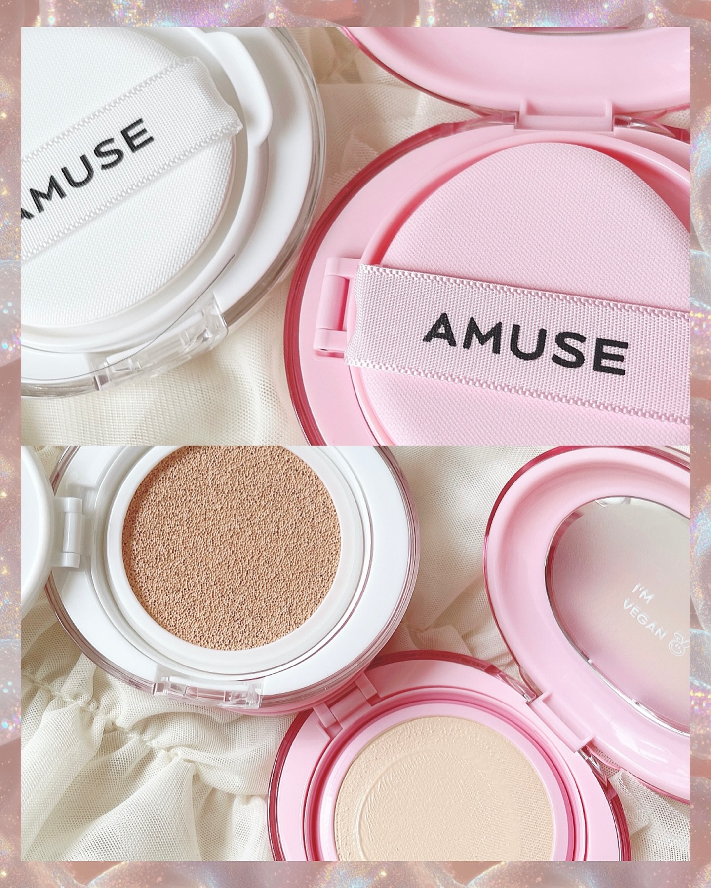 デューパワーヴィーガンクッション/AMUSE/クッションファンデーションを使ったクチコミ（2枚目）