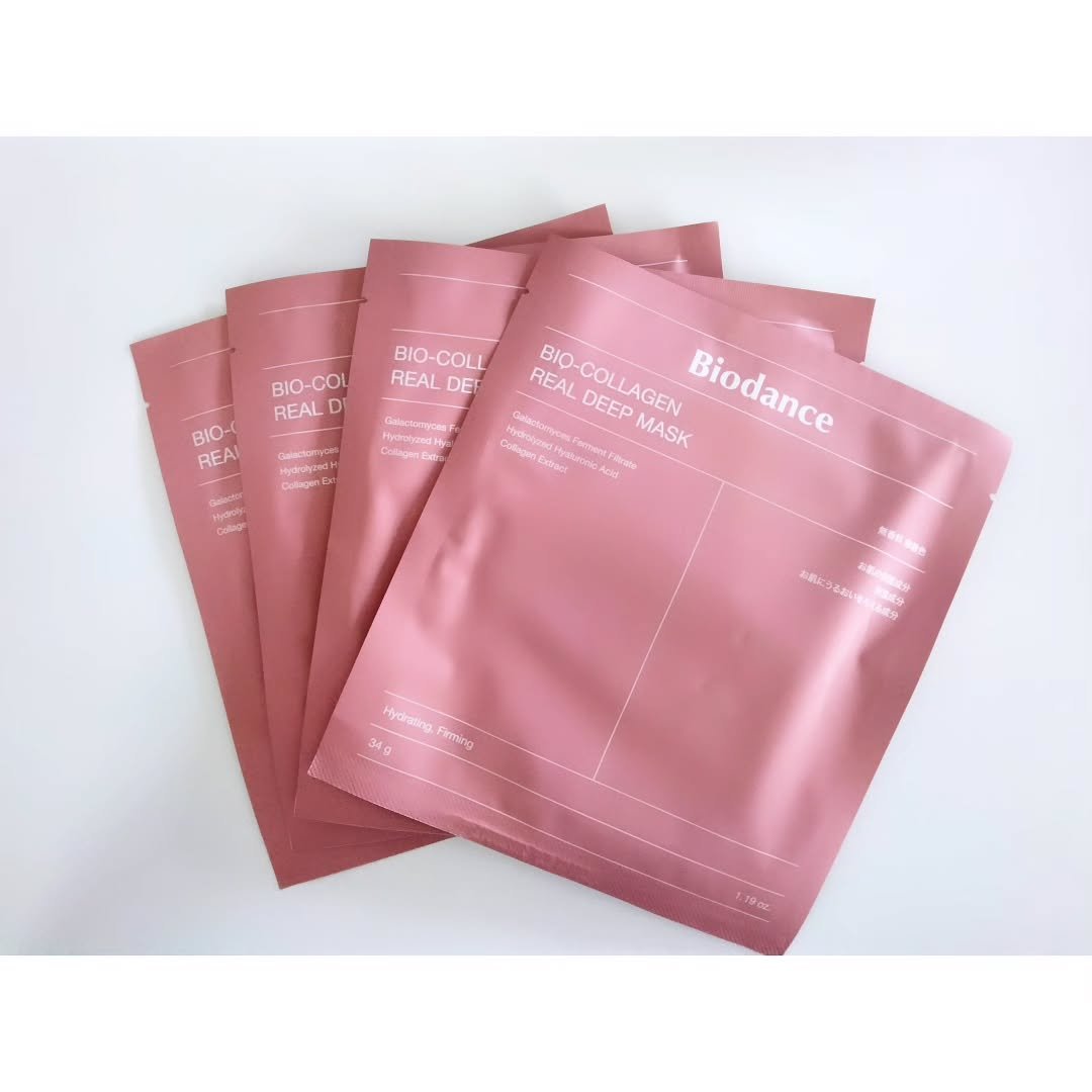 バイオコラーゲンリアルディープマスク 4個入り/Biodance/シートマスク・パックを使ったクチコミ（1枚目）