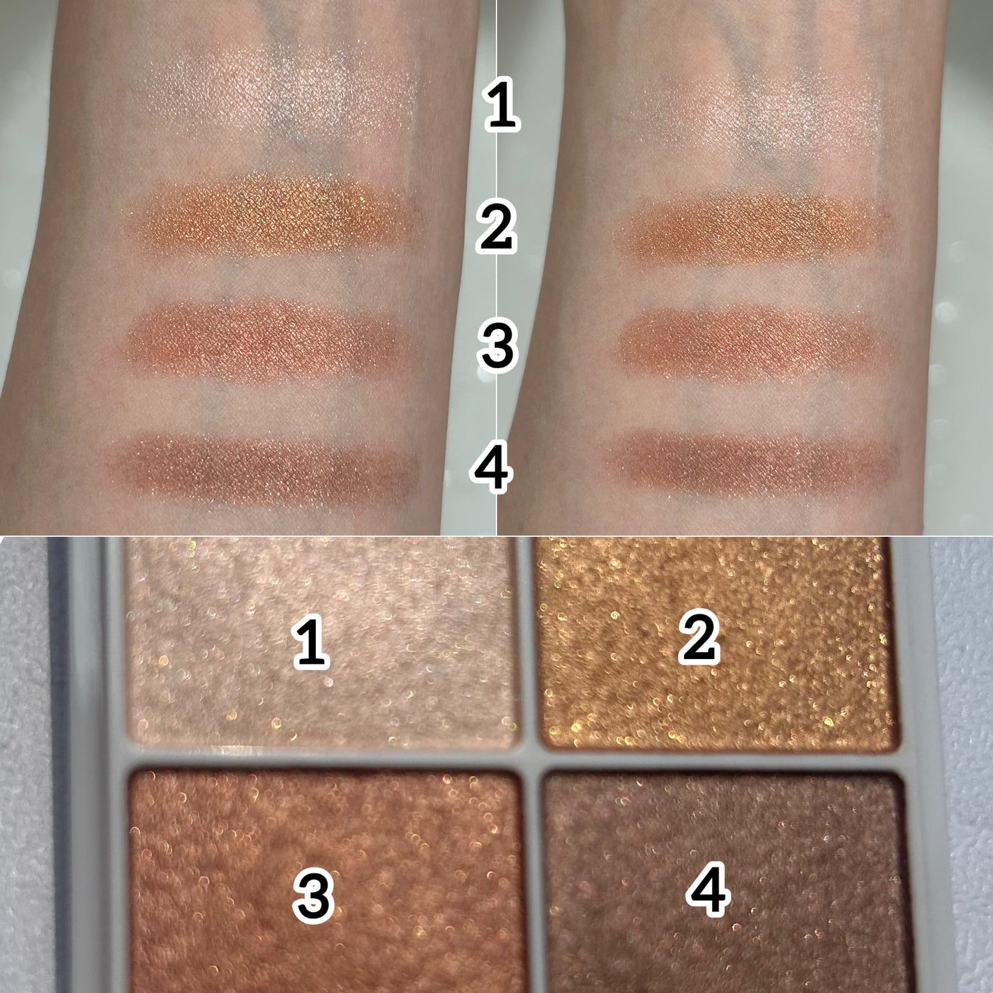 シルキースフレアイズ/キャンメイク/アイシャドウパレットを使ったクチコミ(4枚目)