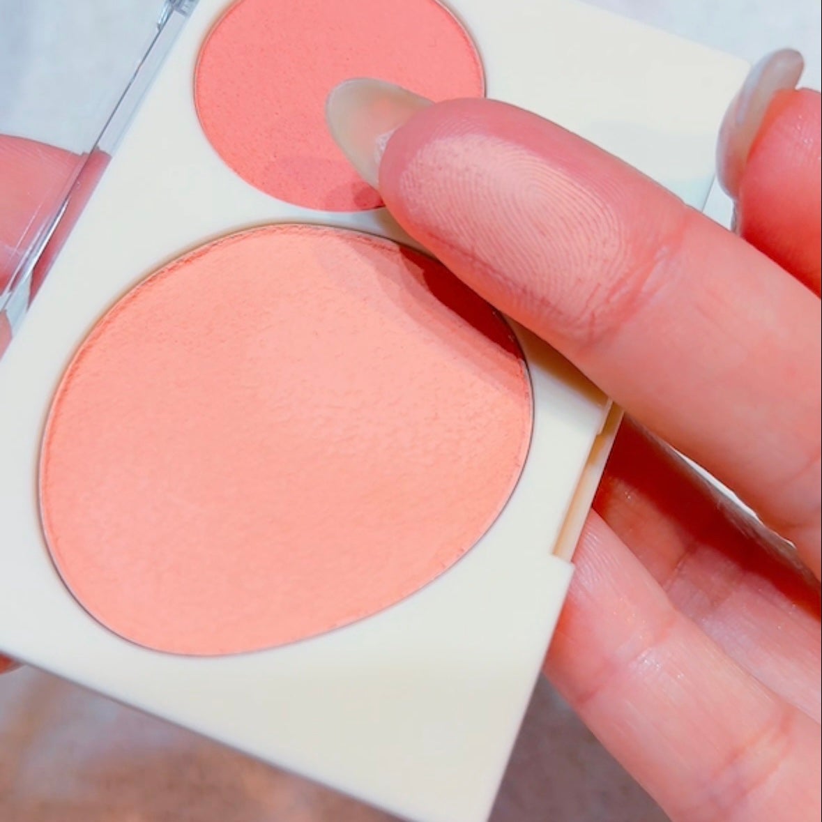 Fluffy Dual Blusher/GIVERNY/パウダーチークを使ったクチコミ(4枚目)