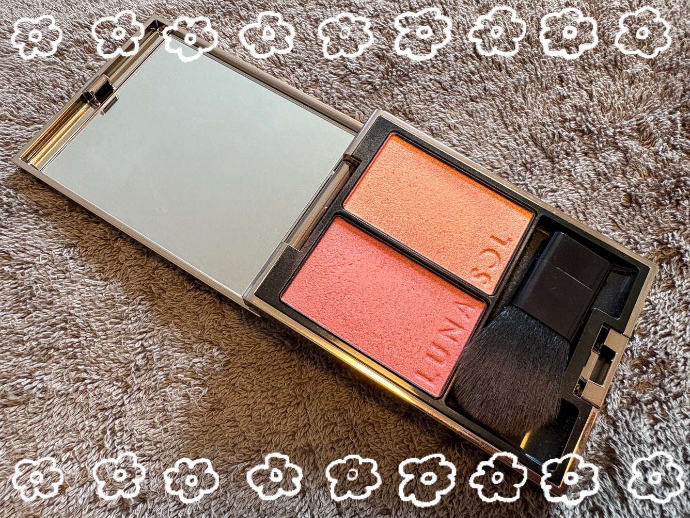 カラーリンググレイズ/LUNASOL/パウダーチークを使ったクチコミ(1枚目)