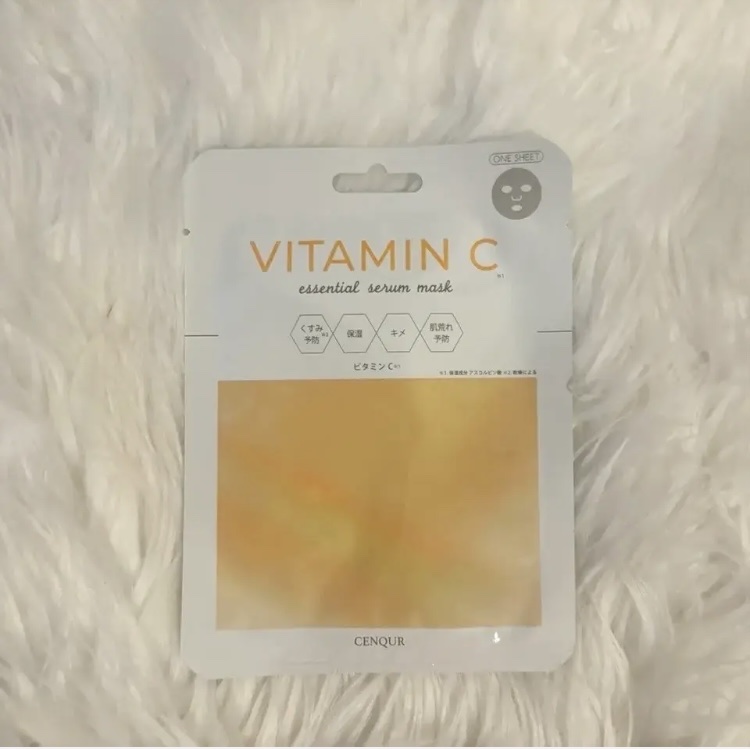 エッセンシャルセラム ビタミンC /CENQUR/シートマスク・パックを使ったクチコミ（1枚目）