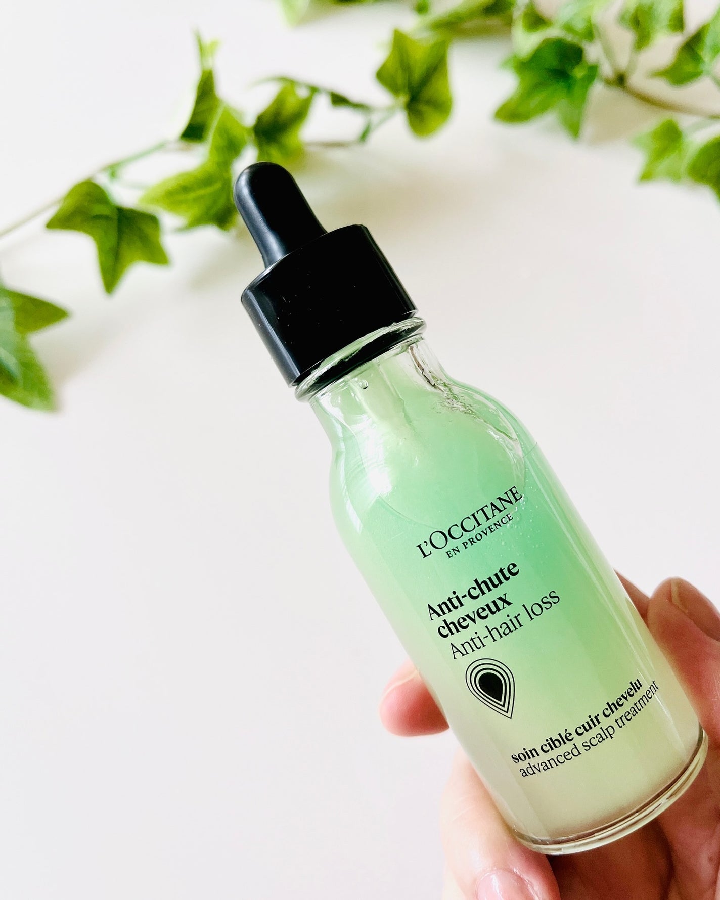 薬用 メディカル アンチヘアロスセラム/L'OCCITANE/頭皮ローションを使ったクチコミ(4枚目)