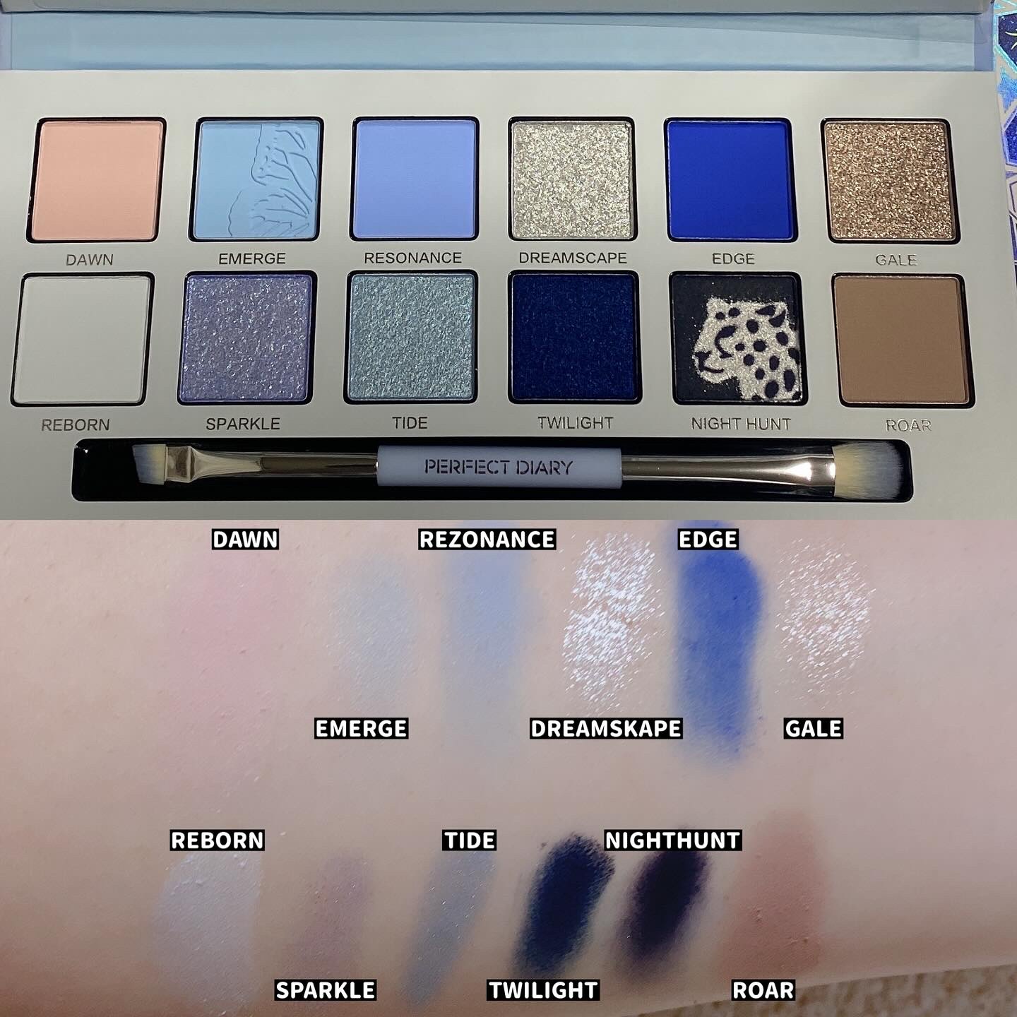 エクスプローラ12色 動物アイシャドウパレット/PERFECT DIARY/アイシャドウパレットを使ったクチコミ（2枚目）