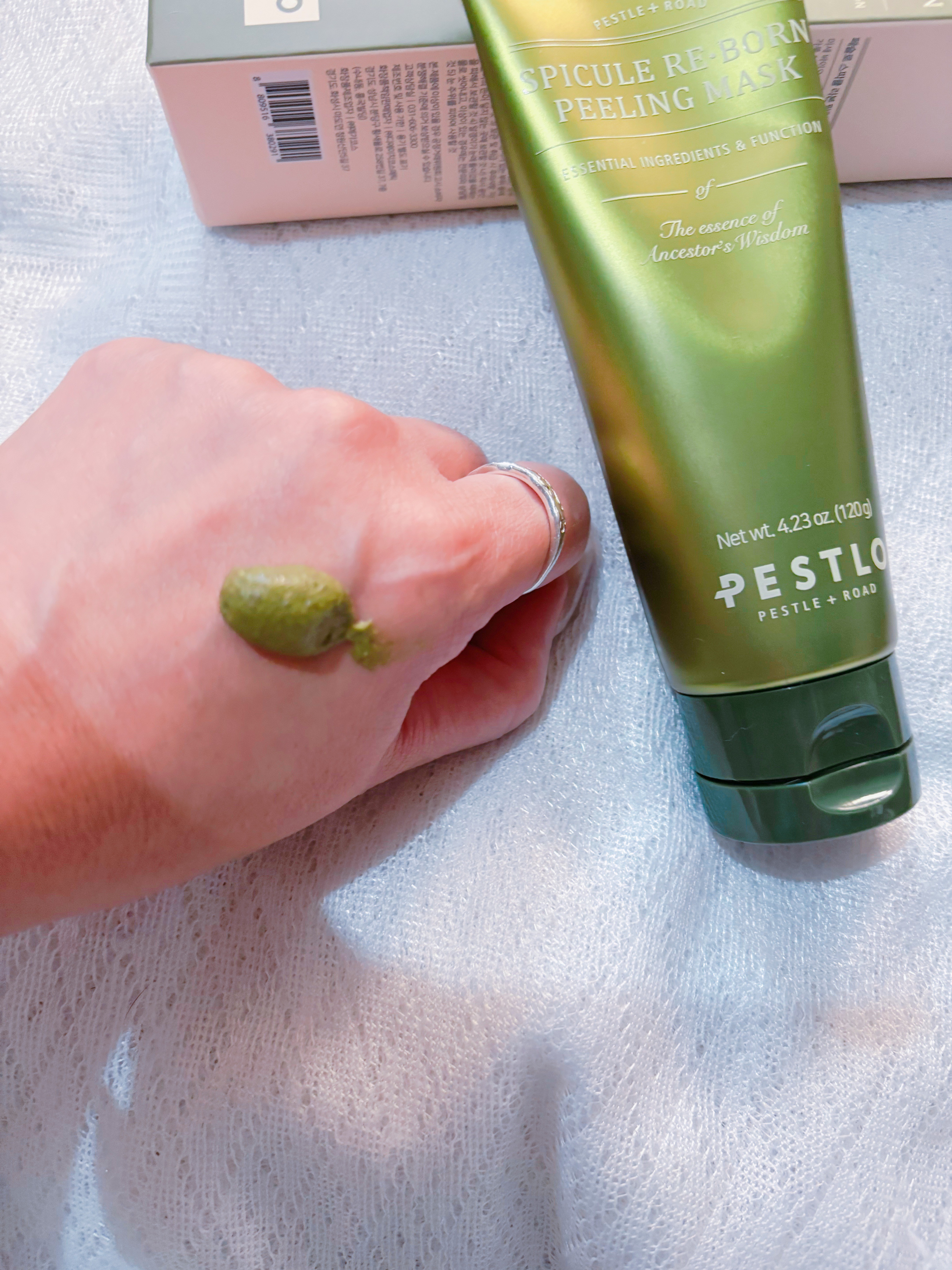 スピキュールピーリングマスク/PESTLO/ピーリングを使ったクチコミ（3枚目）