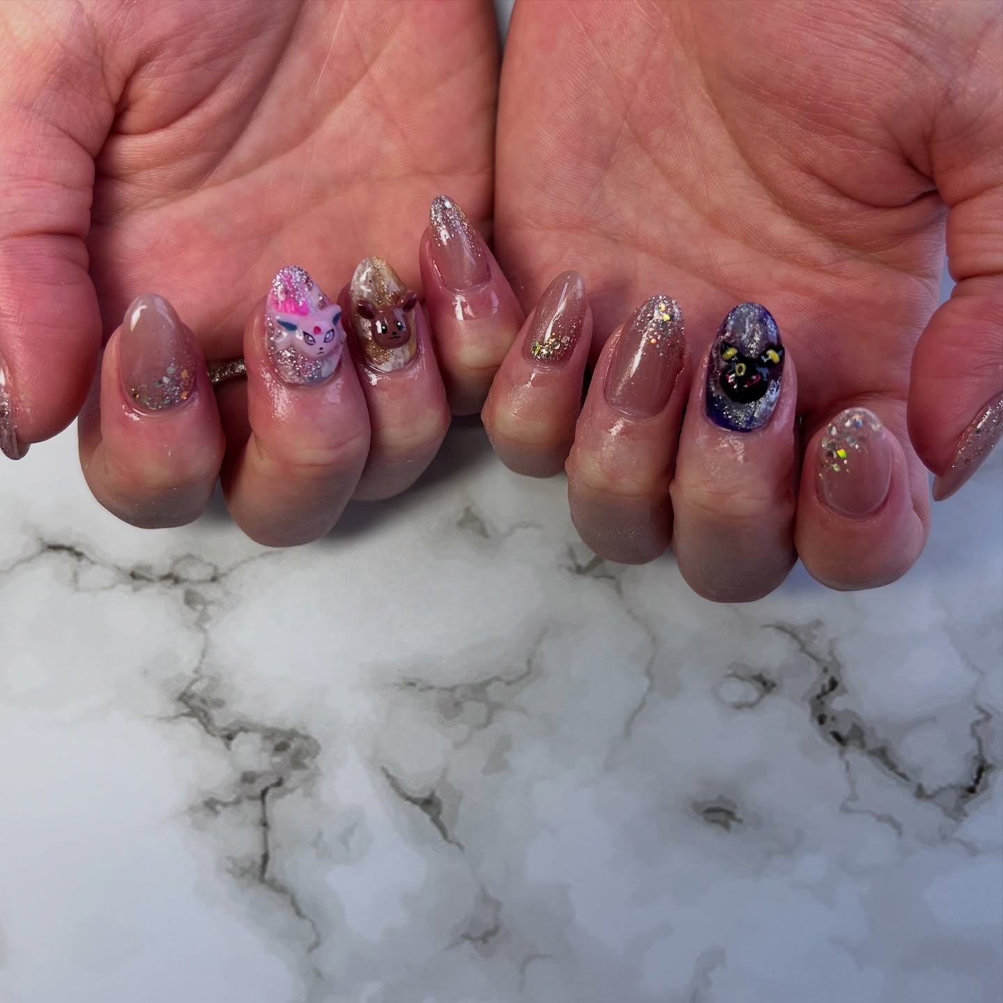 #ネイル,#ニュアンスネイル,#ジェルネイル,#ギャルネイル,#ネイル,#城陽ネイルのネイルデザイン