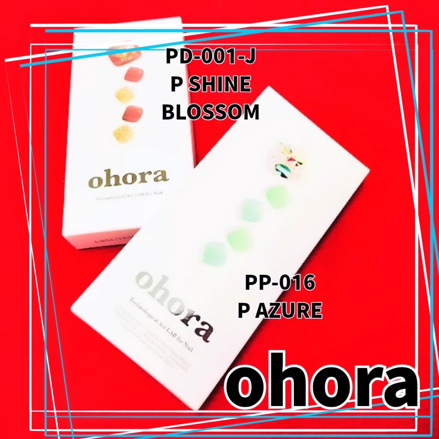 セミキュアジェルネイル(ペディキュア) PP-016 P Azure (1周年記念コレクション)/ohora/ネイルシールを使ったクチコミ（2枚目）