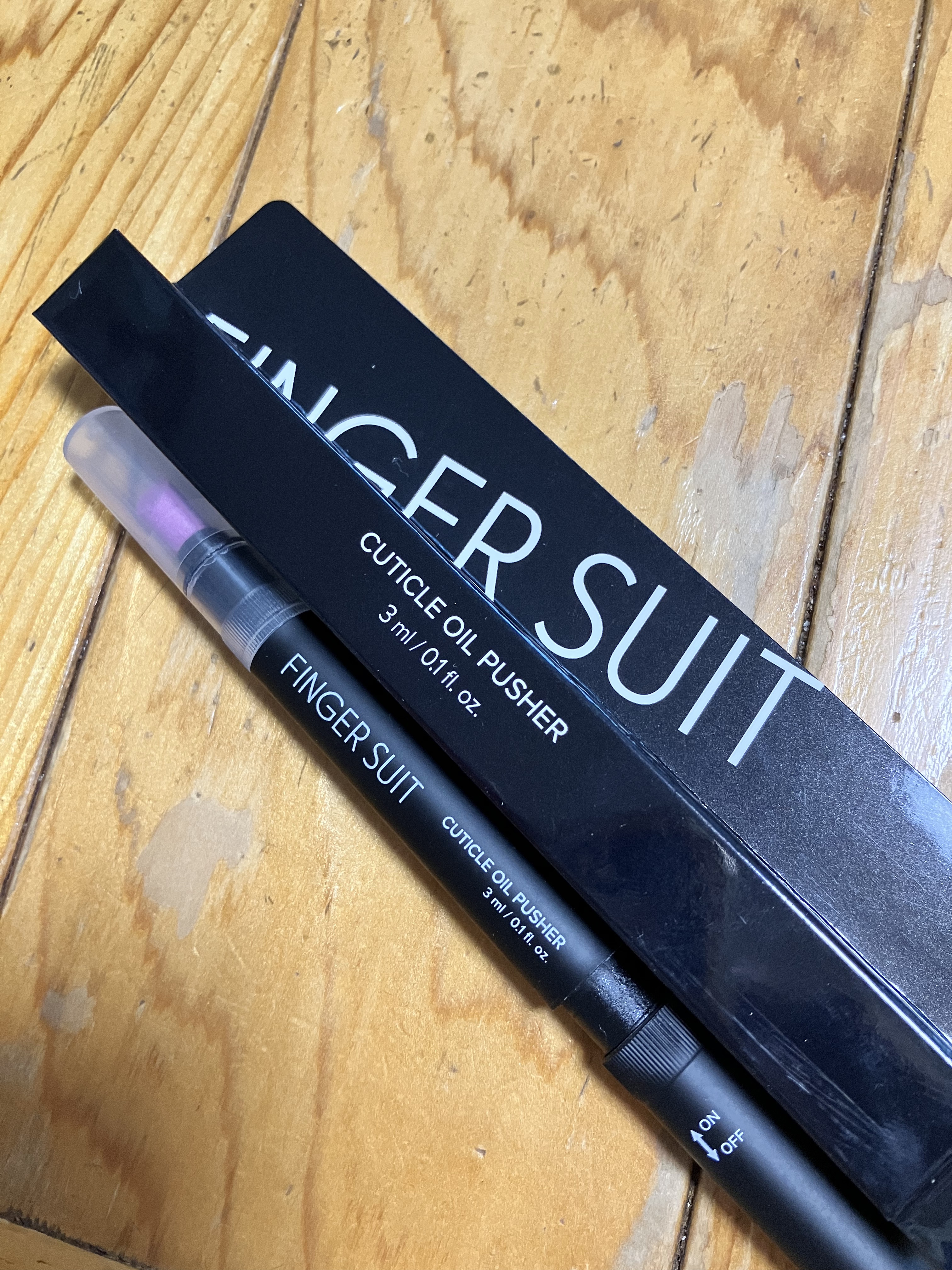 FINGER SUIT キューティクルオイルプッシャー/FINGER SUIT/ネイルオイル・トリートメントを使ったクチコミ（1枚目）