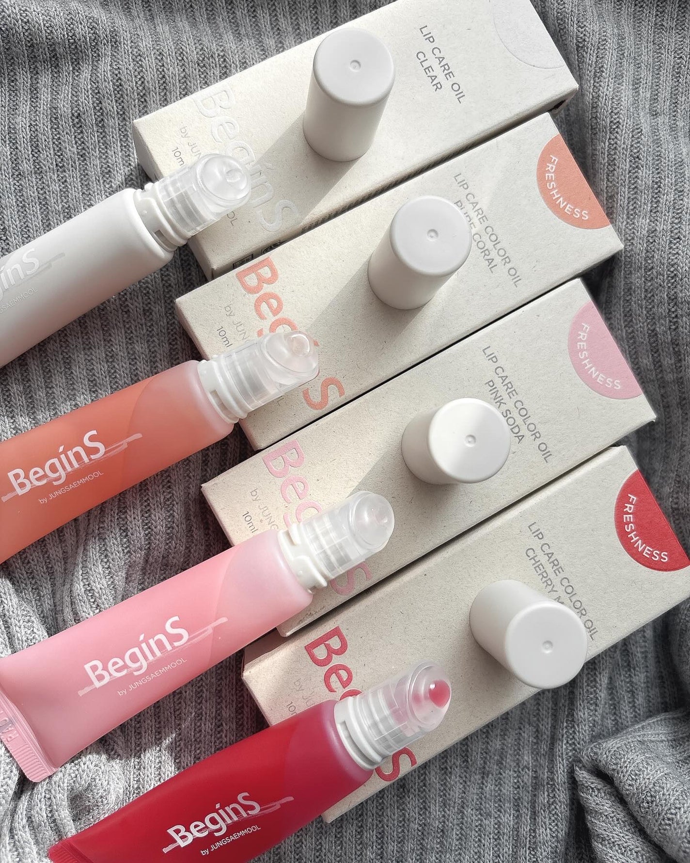 Lip Care Color Oil/BeginS by JUNGSAEMMOOL/リップオイルを使ったクチコミ(5枚目)