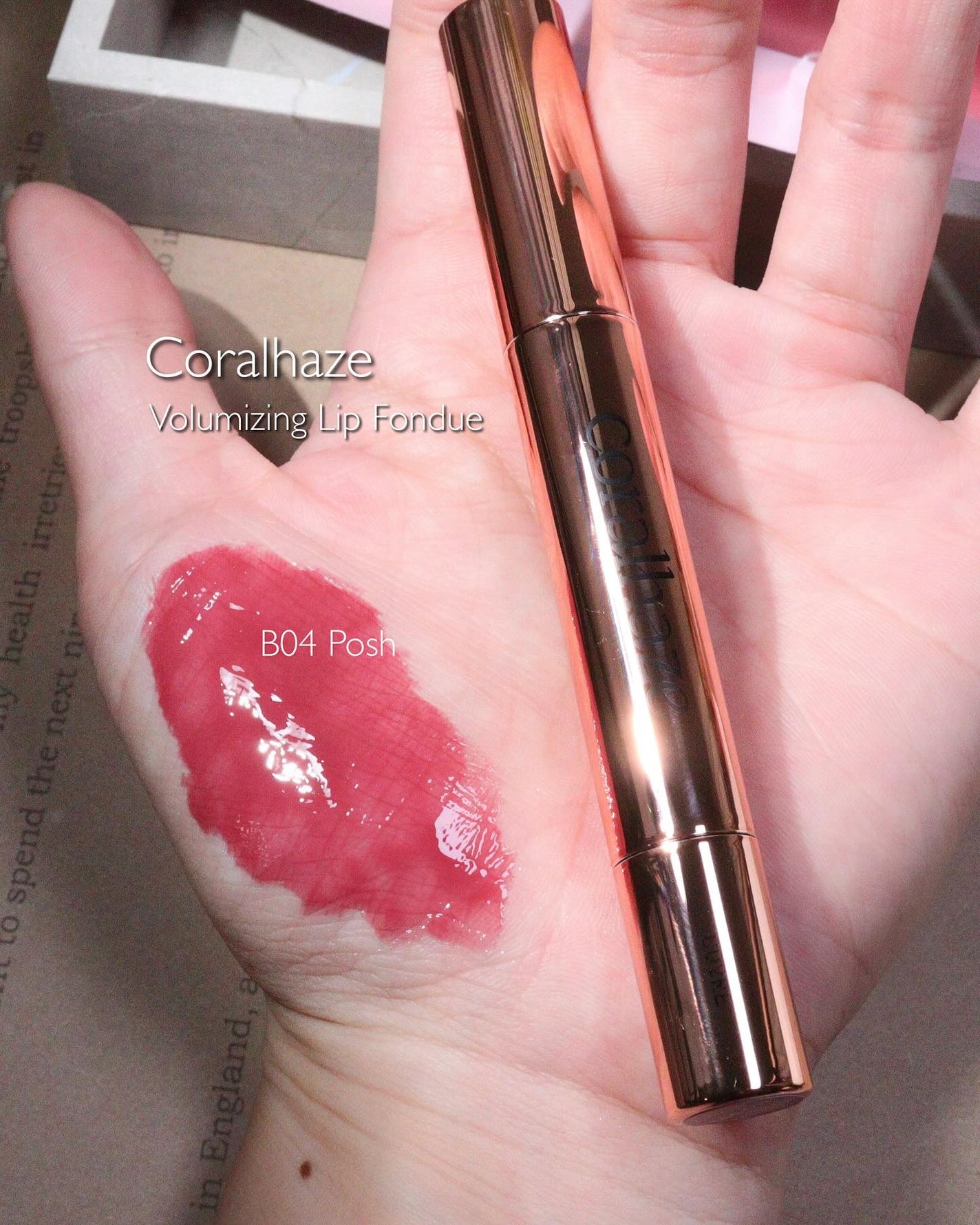 ボリューマイジングフォンデュリップ/Coralhaze/口紅を使ったクチコミ(2枚目)