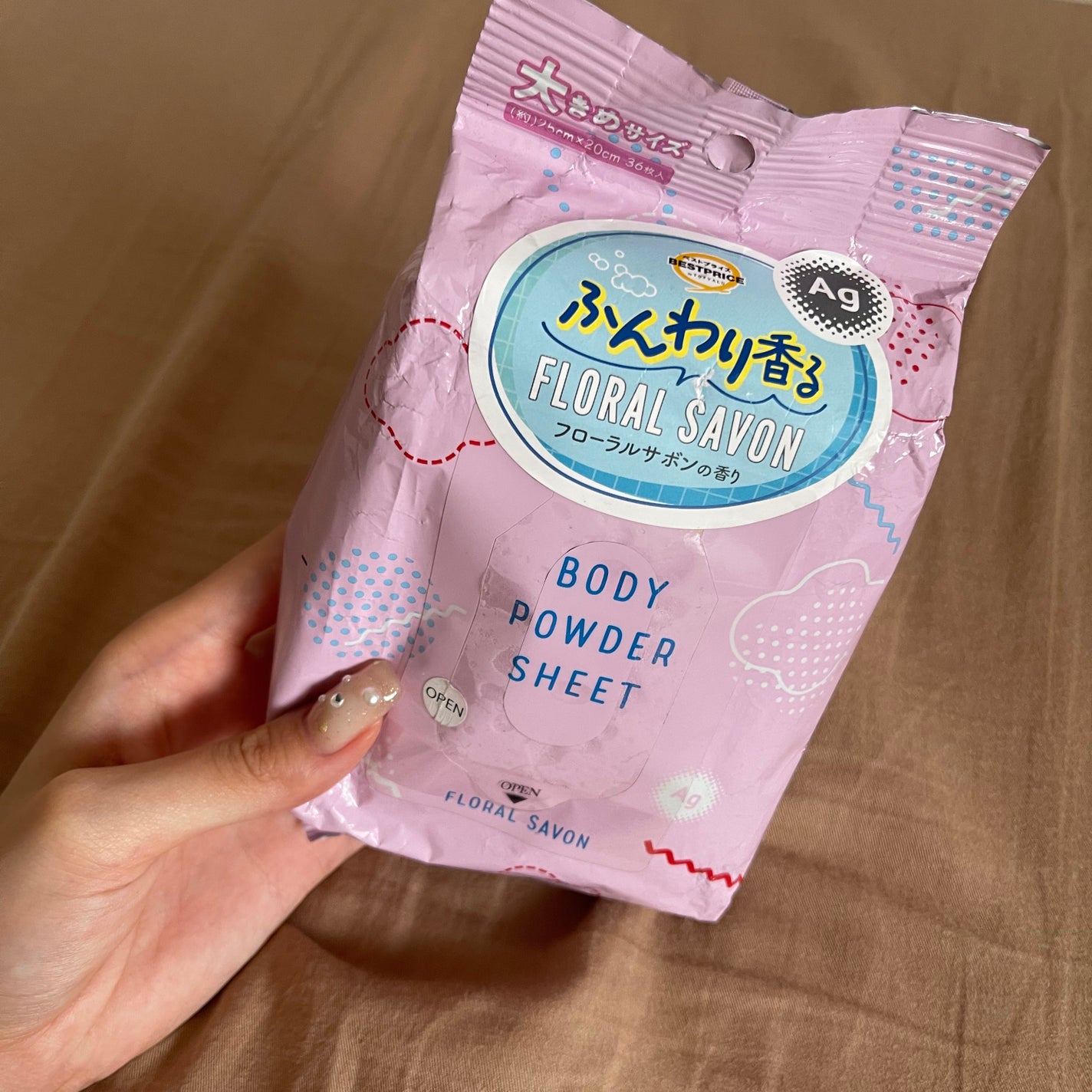 ボディパウダーシート/トップバリュ/ボディシートを使ったクチコミ(1枚目)