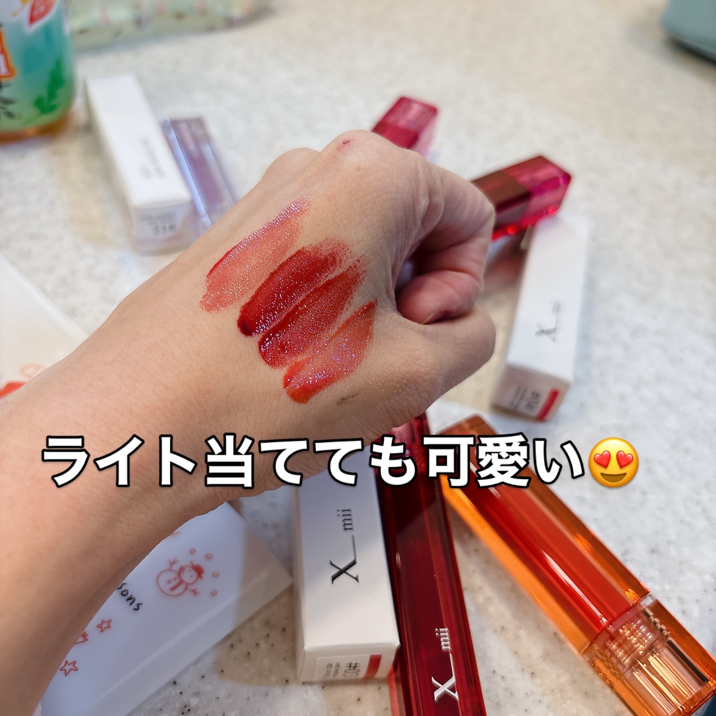 グローバウンシーティント/xmii/リップティントを使ったクチコミ（3枚目）