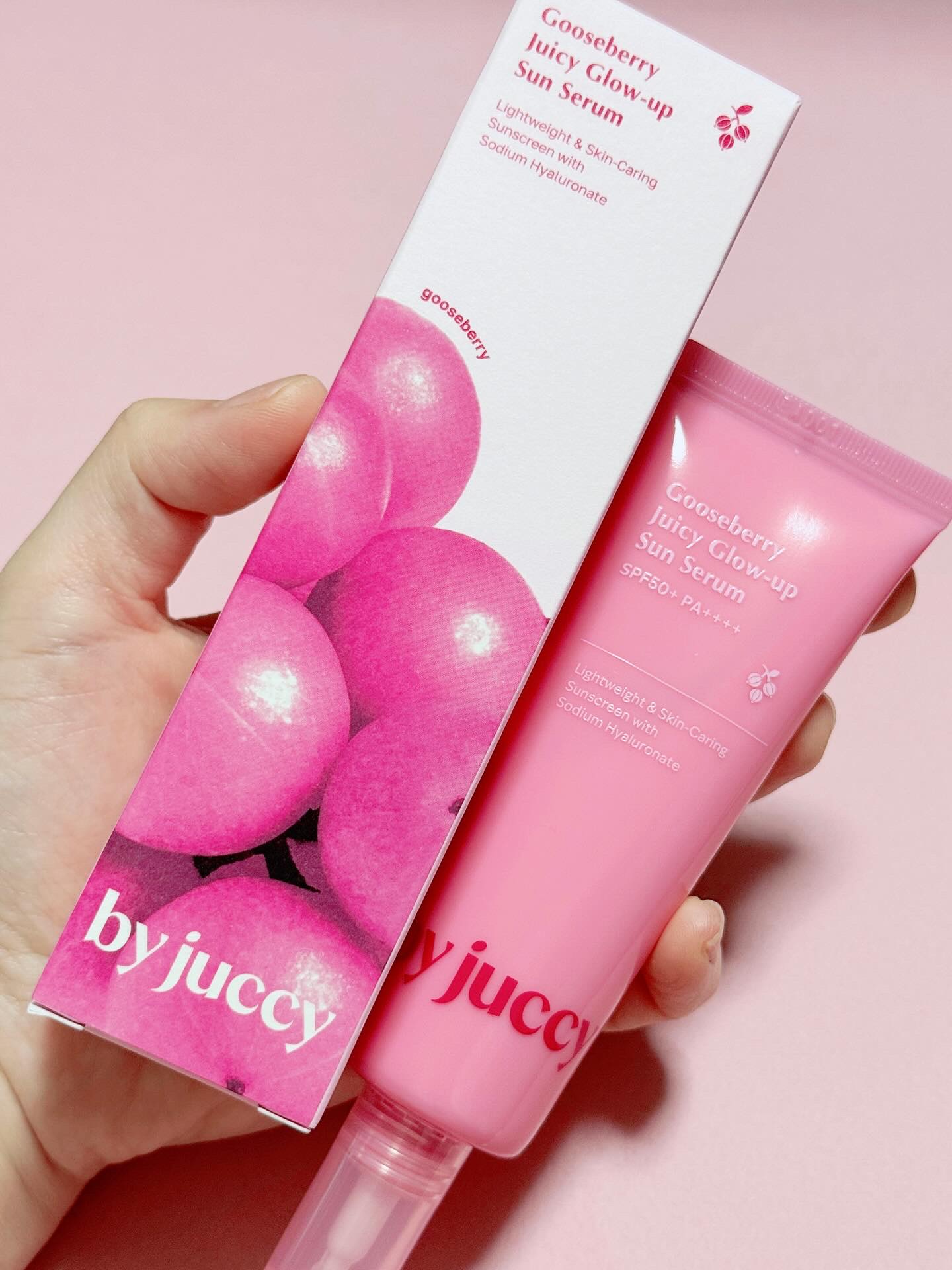 Gooseberry Juicy Glow-up Sun Serum/By Juccy/日焼け止めミルクを使ったクチコミ（2枚目）