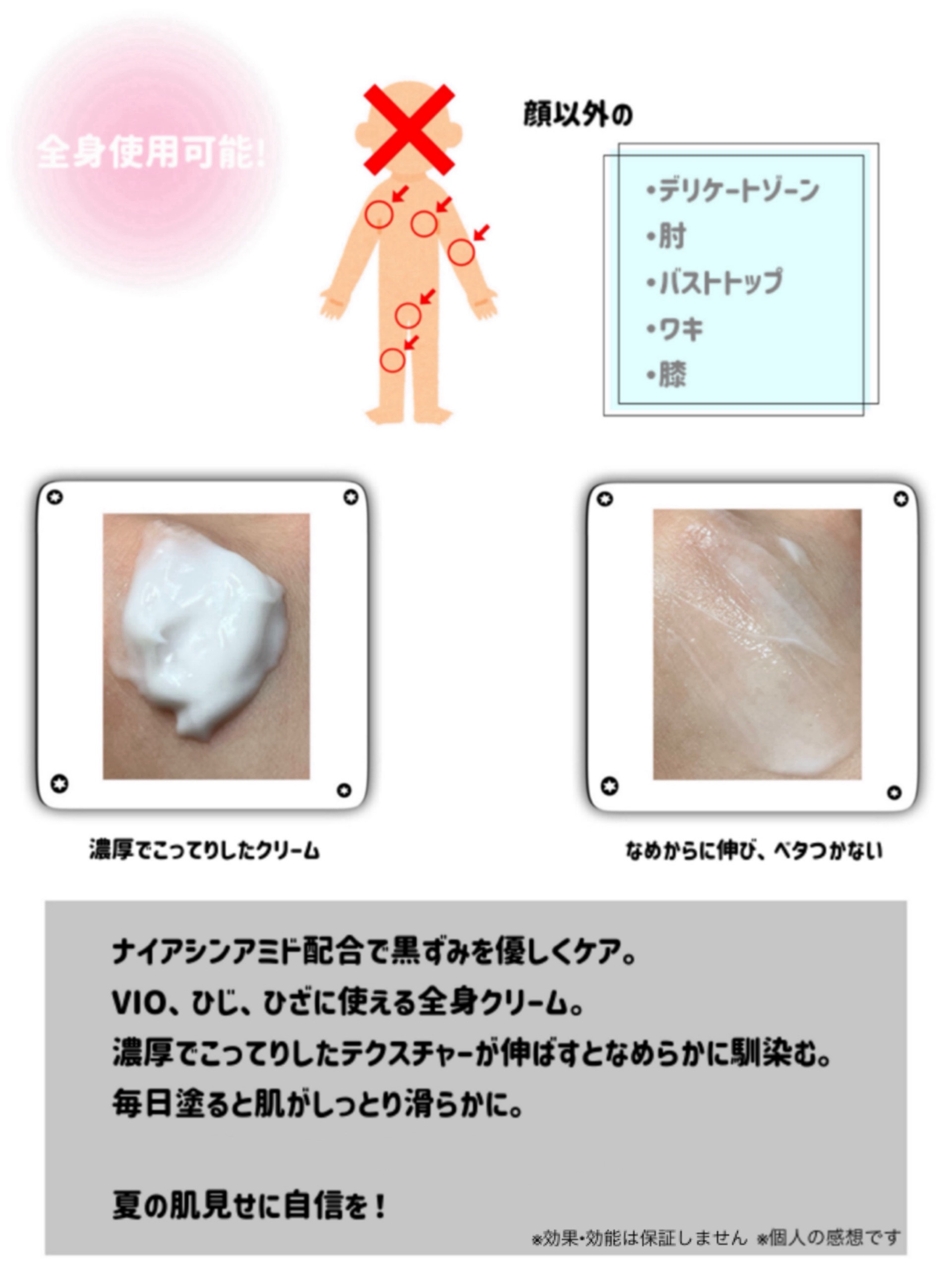 BnDアンダーアームクリーム(ボディクリーム)/BnD/デリケートゾーンケアを使ったクチコミ（2枚目）